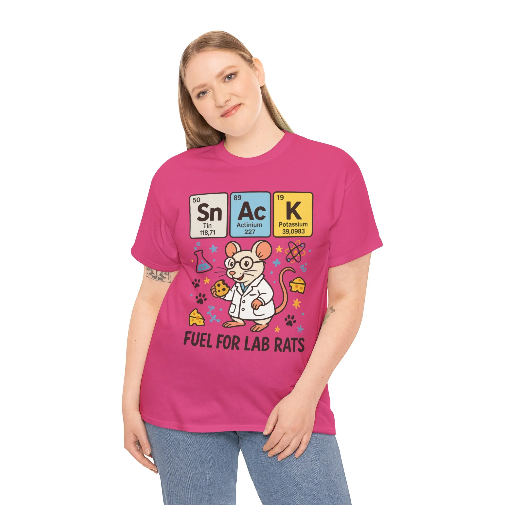 Funny Womens Science T-Shirt,Periodic Table Tee, Fuel for Lab Rats Nerdy Shirt, Gifts for STEM Lovers, Quirky Science Apparel - Image 26
