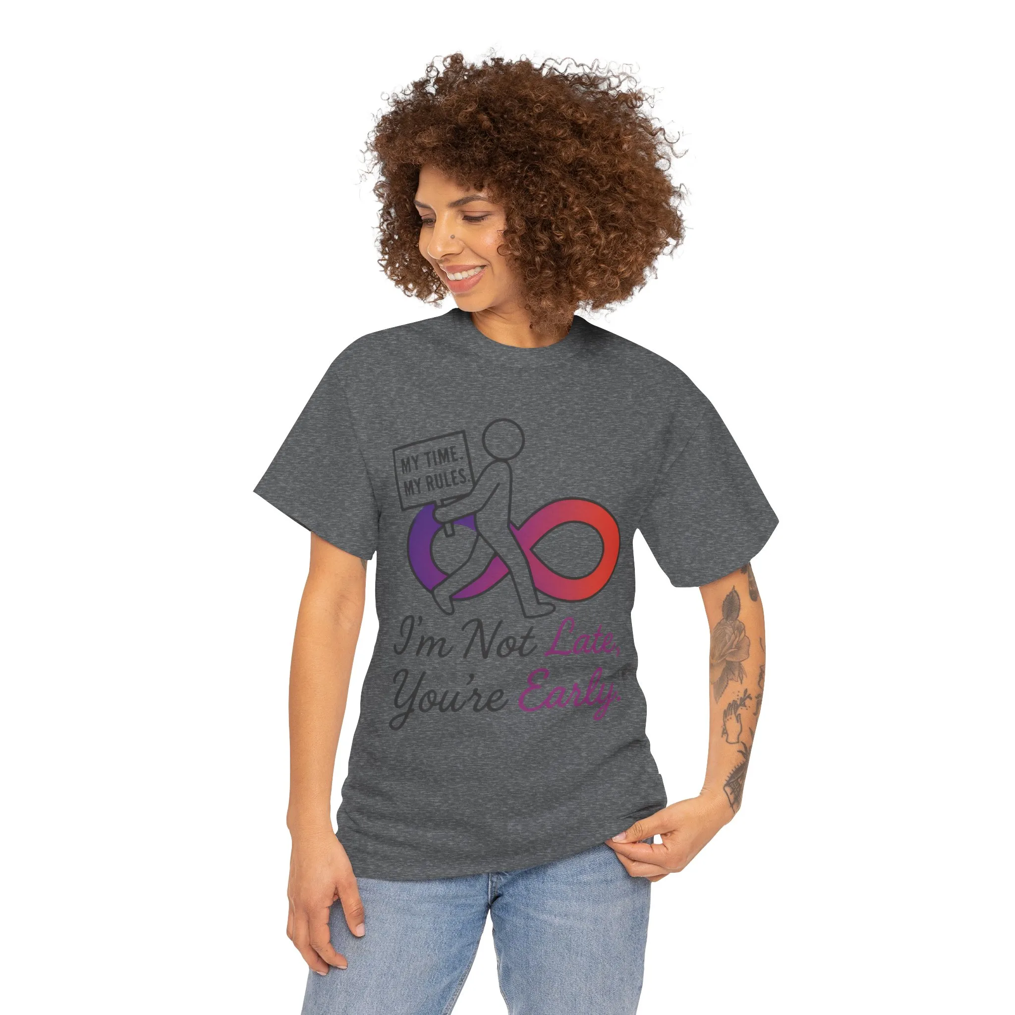 My Time My Rules Women's Heavy Cotton Tee, Funny T-Shirt, Casual Wear, women empowerment tee, confident woman shirt, self love t shirt - Image 20