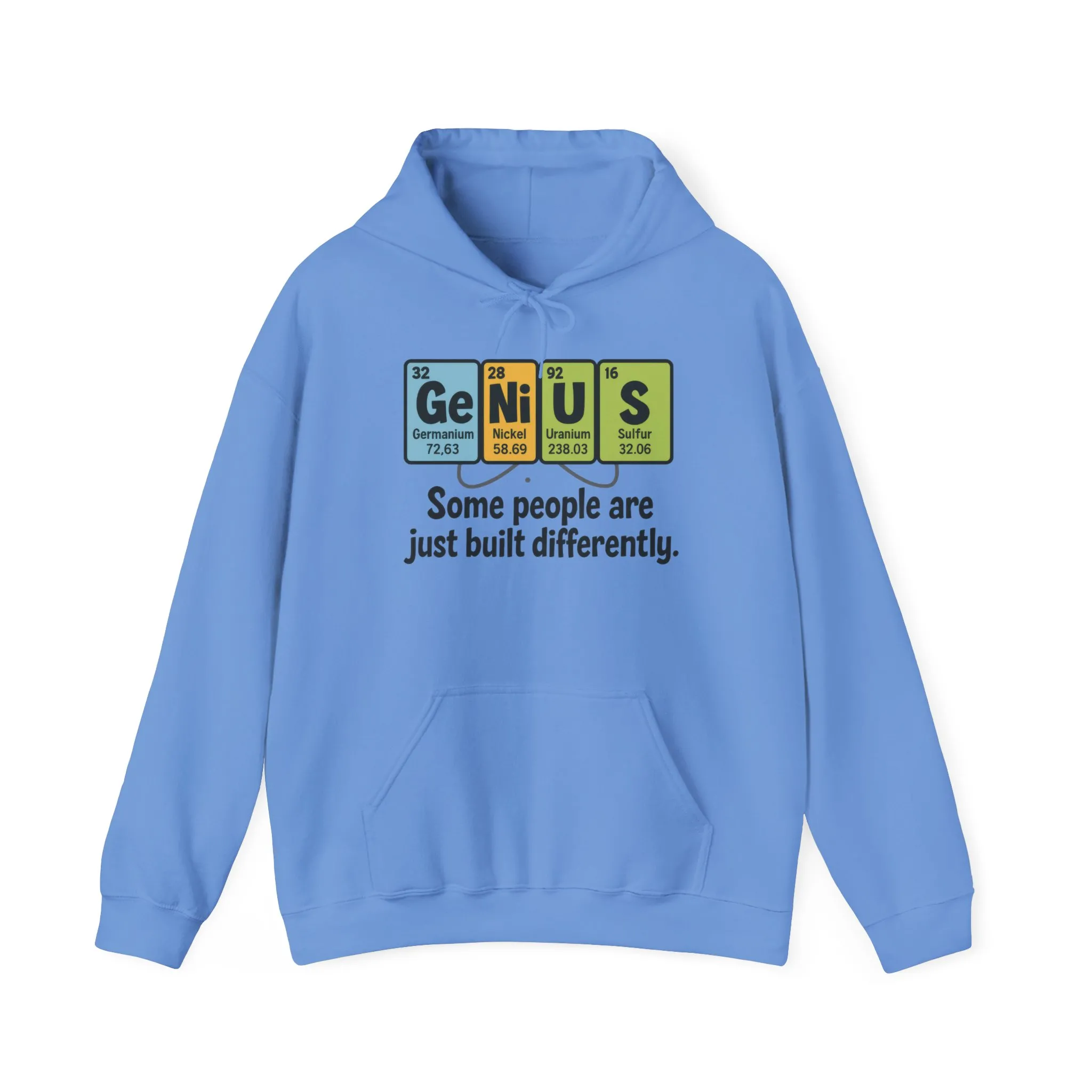 Funny Mens Genius Hoodie, Periodic Table Nerd Sweatshirt, Smart Science Pullover Gift for Him, Science Lover Apparel, Funny Hoodie - Image 13