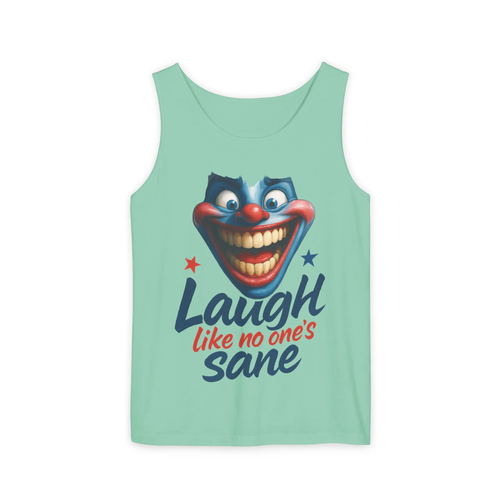 Laugh Out Loud Unisex Tank Top, Funny Graphic Top, Humor Shirt, Summer Apparel, Gift for Clowns, Party Wear - Image 4