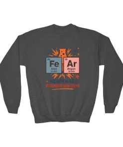 Youth Science Sweatshirt for Kids, Funny Chemistry Gift, Heavy Gas Reaction Crewneck, Science Class Apparel, Educational Sweater