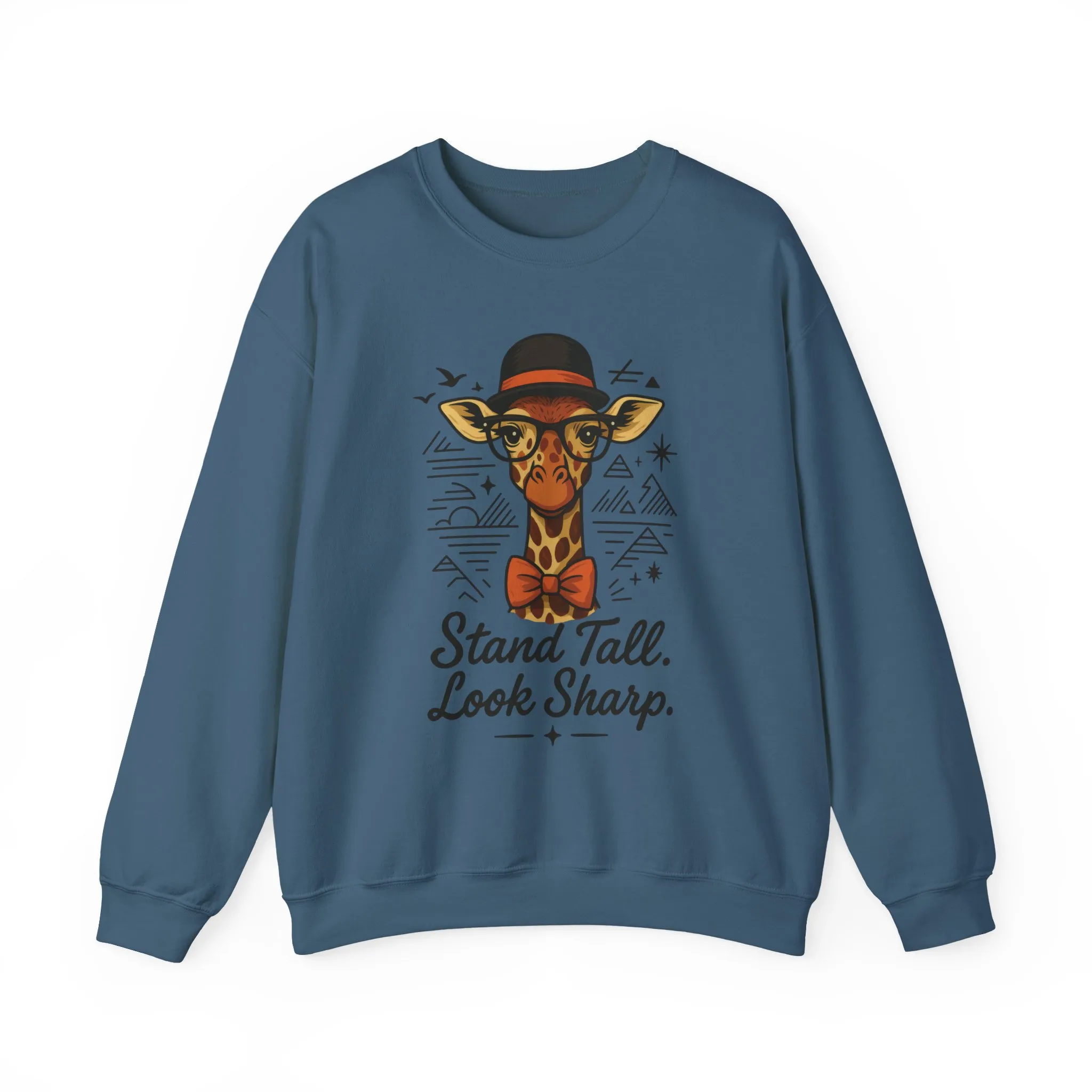 Stylish Giraffe Sweatshirt - Stand Tall, Look Sharp, Unisex Sweater for Animal Lovers, Cozy Gift, Fun Fashion for All Seasons - Image 47