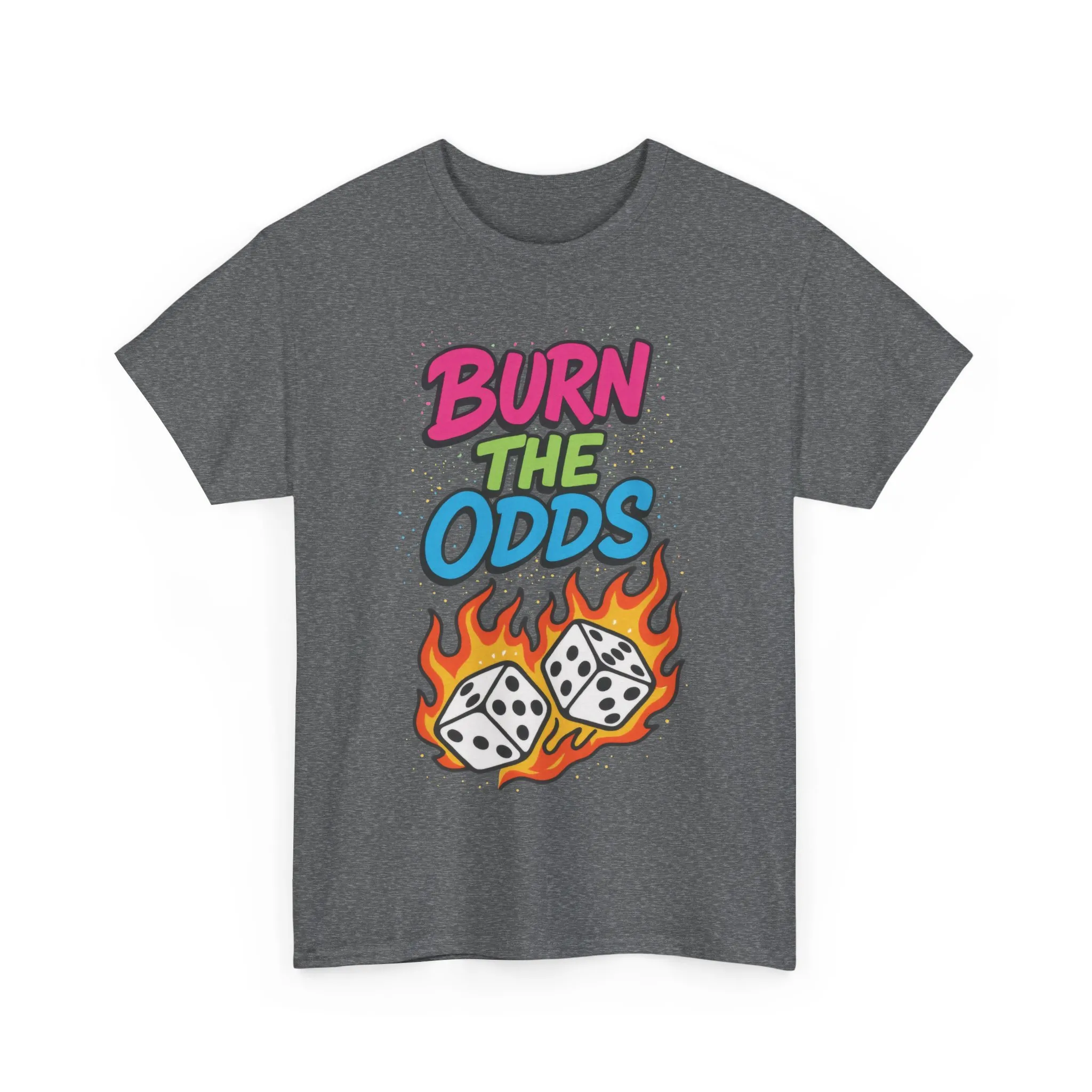 Burn the Odds Graphic Tee | Cool Casual Wear, Gaming Shirt, Unisex Cotton Tee, Dice Design T-Shirt, Gift for Gamers - Image 8