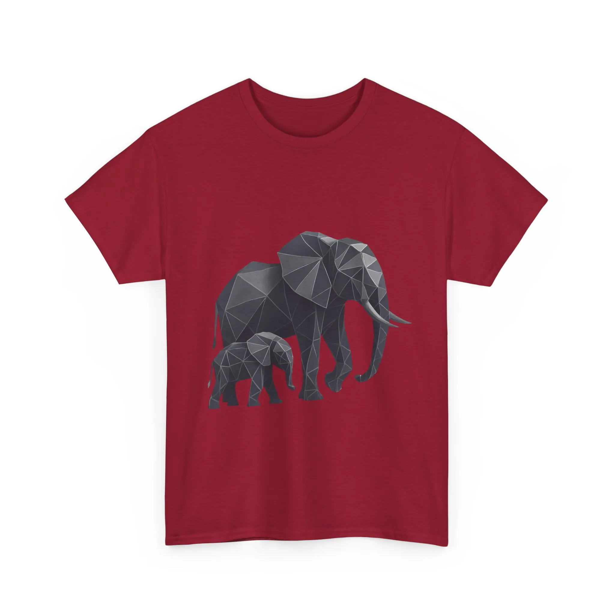 Geometric Elephant Tee - Minimalist Art Shirt, Nature Lover Gift, Animal Print T-Shirt, Unisex Cotton Tee, Eco-Friendly Wear - Image 22