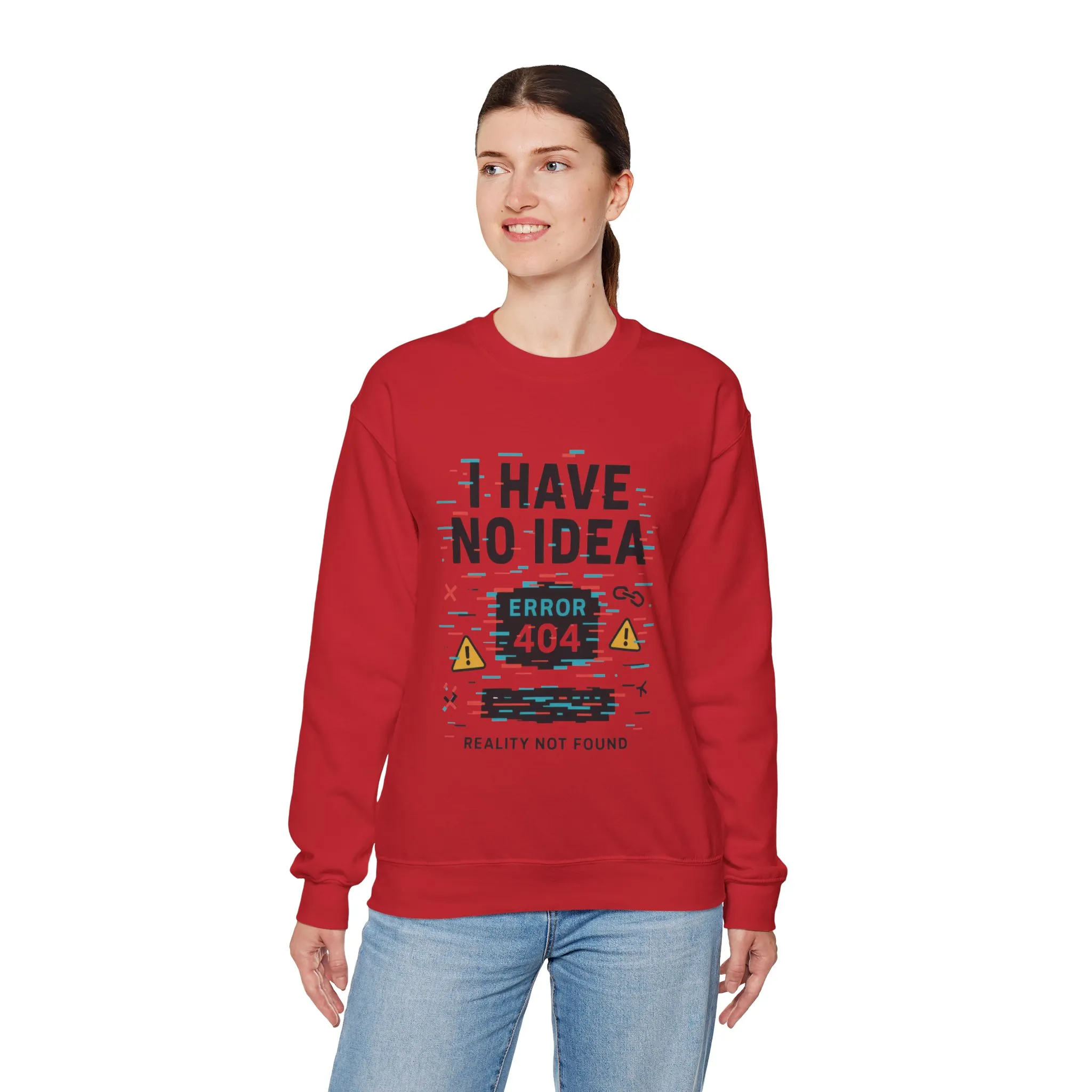 Error 404 Humor Crewneck Sweatshirt, Comfy Unisex Oversized Sweater, Fun Casual Wear, Tech Lover Gift, Everyday Loungewear - Image 34