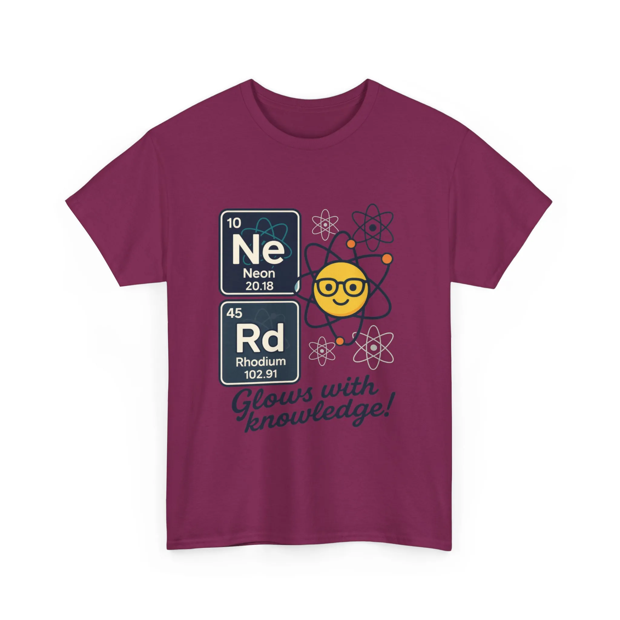 Funny Mens Nerd T-Shirt, NeRd Periodic Table Shirt, Glowing Knowledge Tee, Science Lover Gift, Chemistry Shirt, STEM Apparel, Science Tee - Image 2