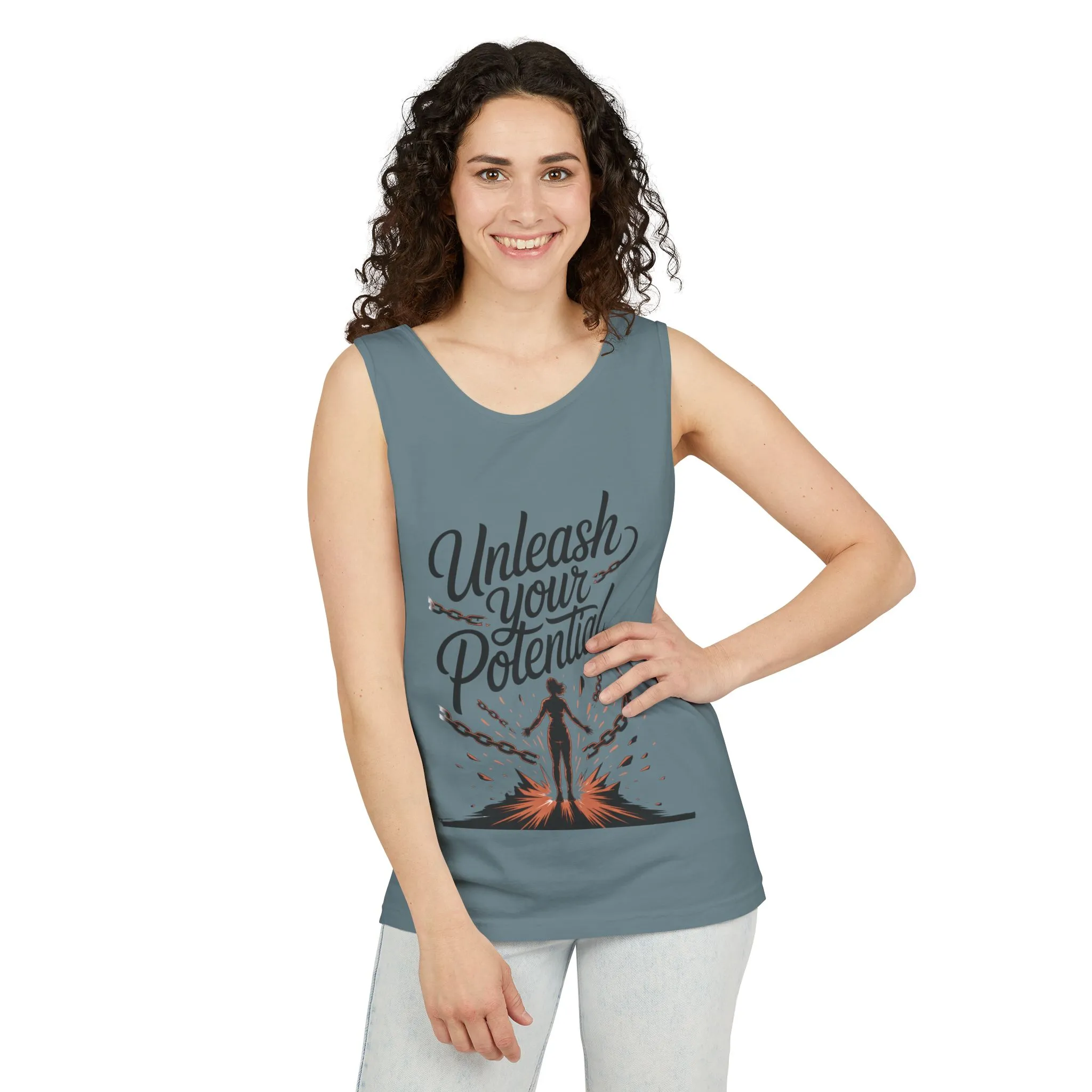 Unleash Your Potential Tank Top, Motivational Athletic Gear, Womens Workout Clothing, Inspirational Summer Outfit, Fitness Gift, [...] - Image 18