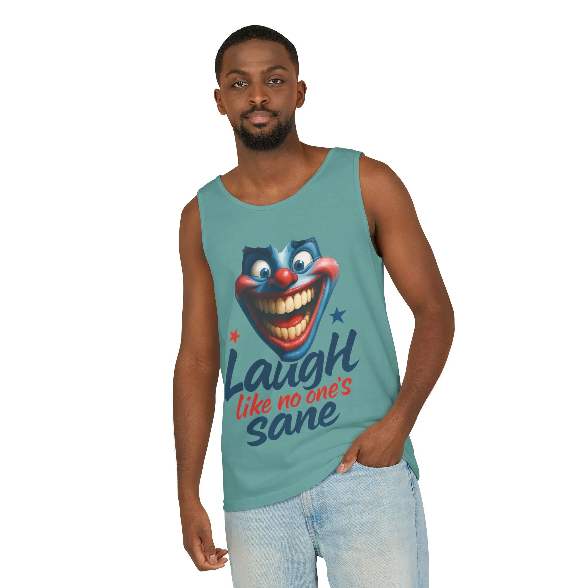 Laugh Out Loud Unisex Tank Top, Funny Graphic Top, Humor Shirt, Summer Apparel, Gift for Clowns, Party Wear - Image 11