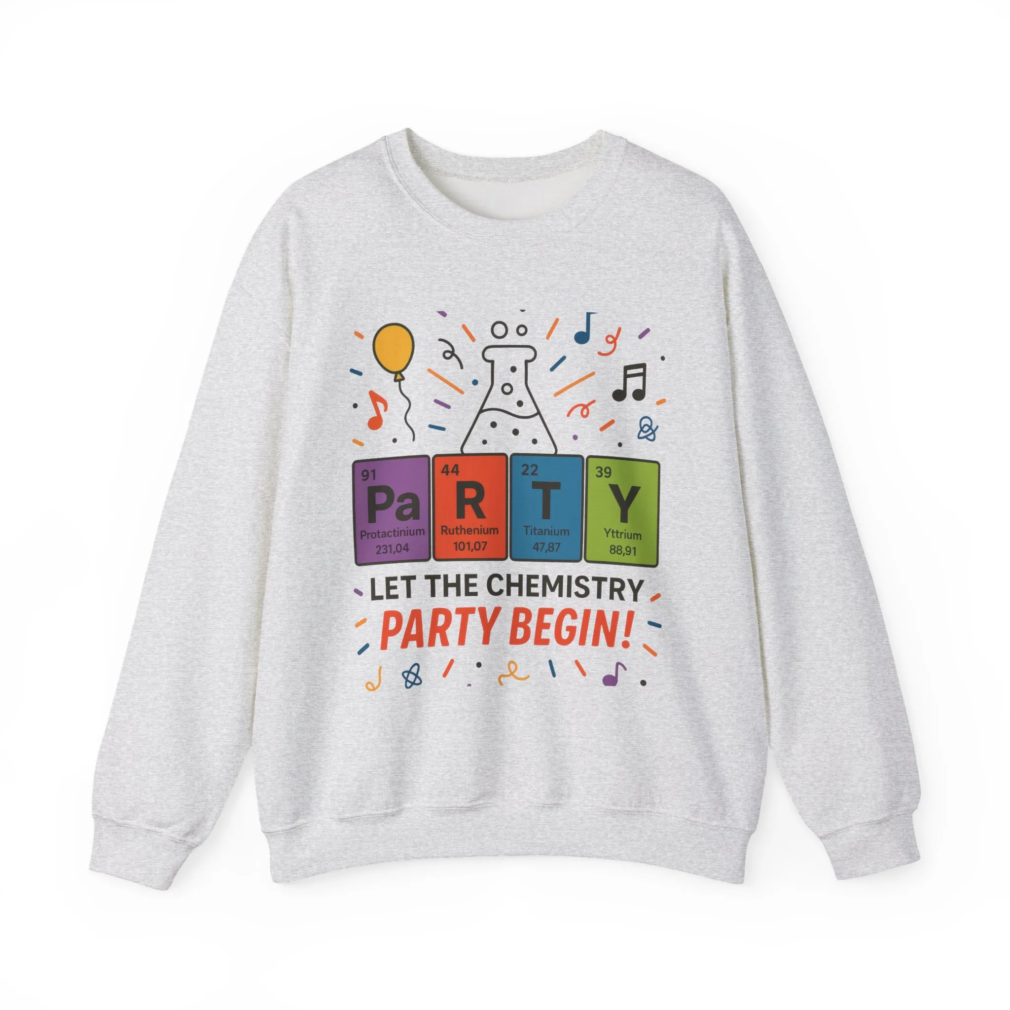 Party Chemistry Crewneck Sweatshirt, Chemistry Sweatshirt, Science Gift, Cute Crew Neck, Birthday Sweatshirt, Unisex Pullover - Image 5