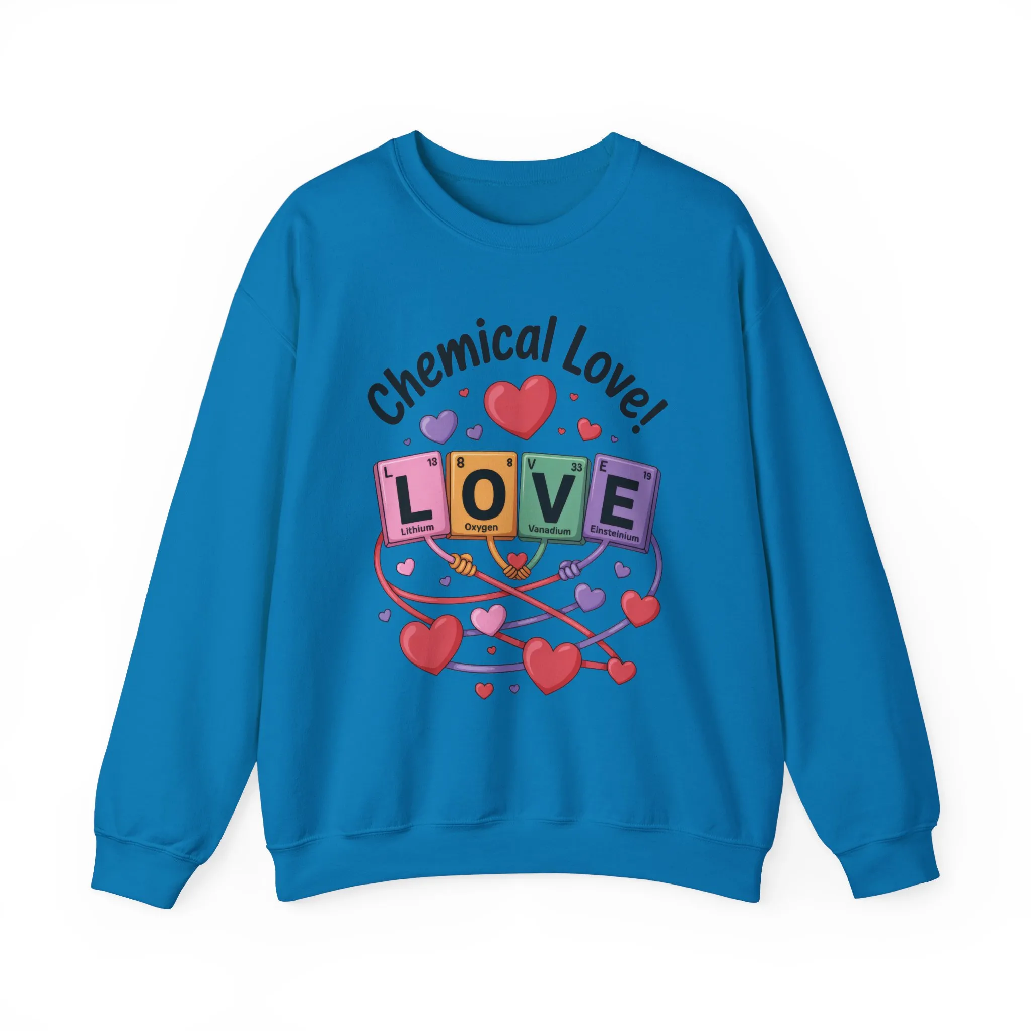 Chemical Love Women's Sweatshirt, Womens Crewneck, Cute Sweatshirt Gift, Valentines Day Pullover, Science Lovers Apparel, Relationship Humor - Image 31
