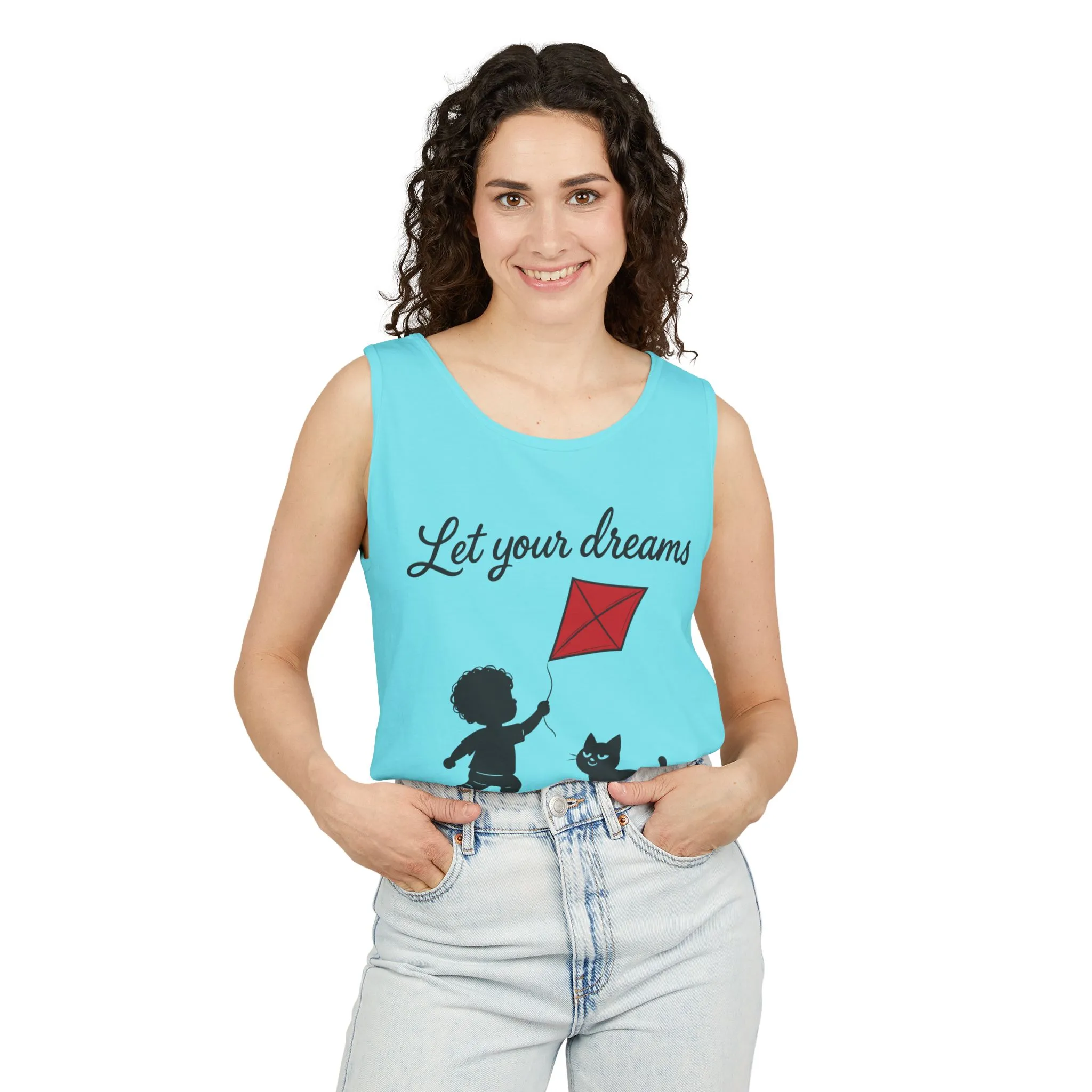 Dream-Catching Tank Top - Lightweight, Womens, Inspirational Graphic Tee, Summer Wear, Perfect Gift for Kids & Families - Image 41