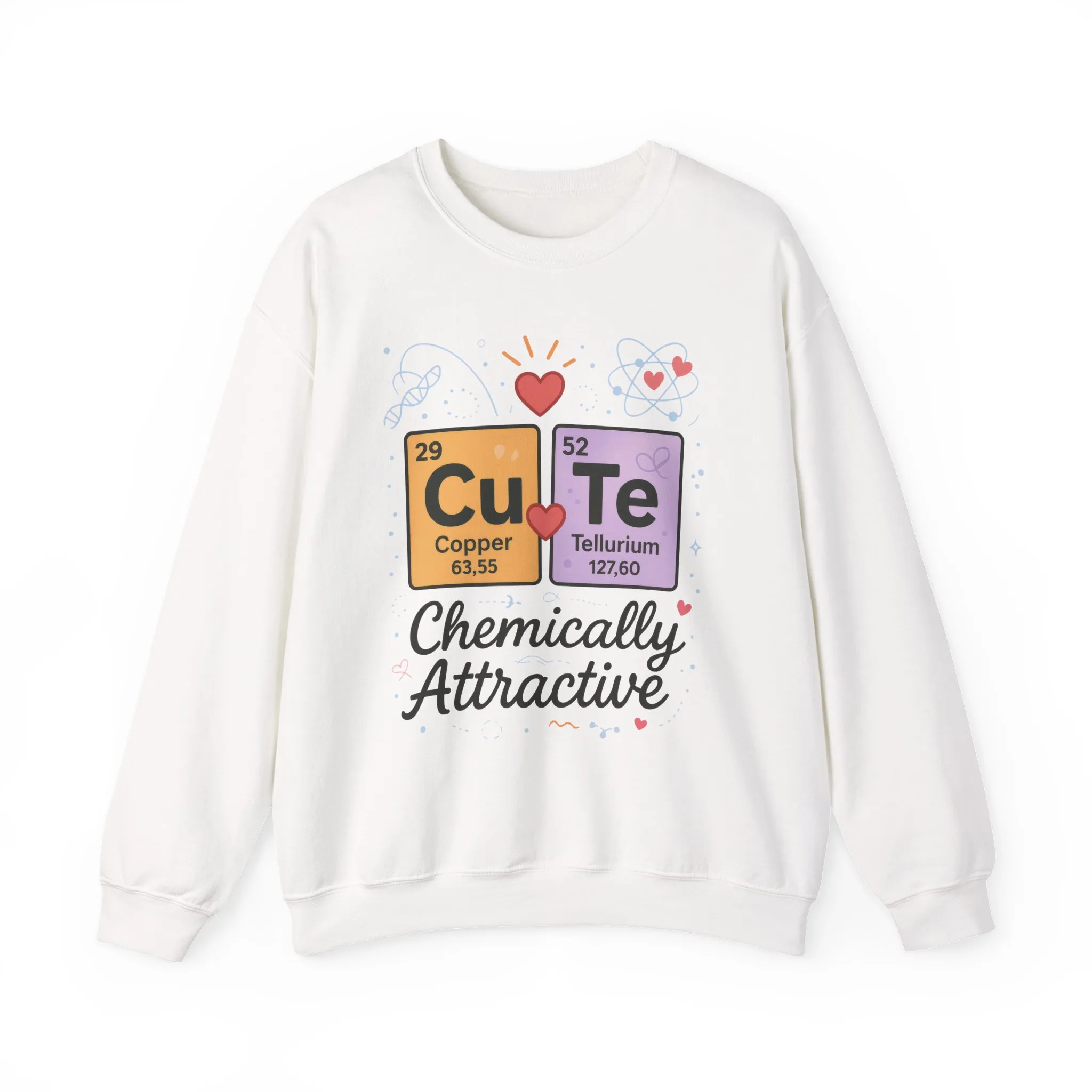 Cute Chemistry Sweatshirt for Women, Periodic Table Sweatshirt, Chemistry Gift for Her, Gift for Science Lovers, Valentine's Day Sweatshirt - Image 4
