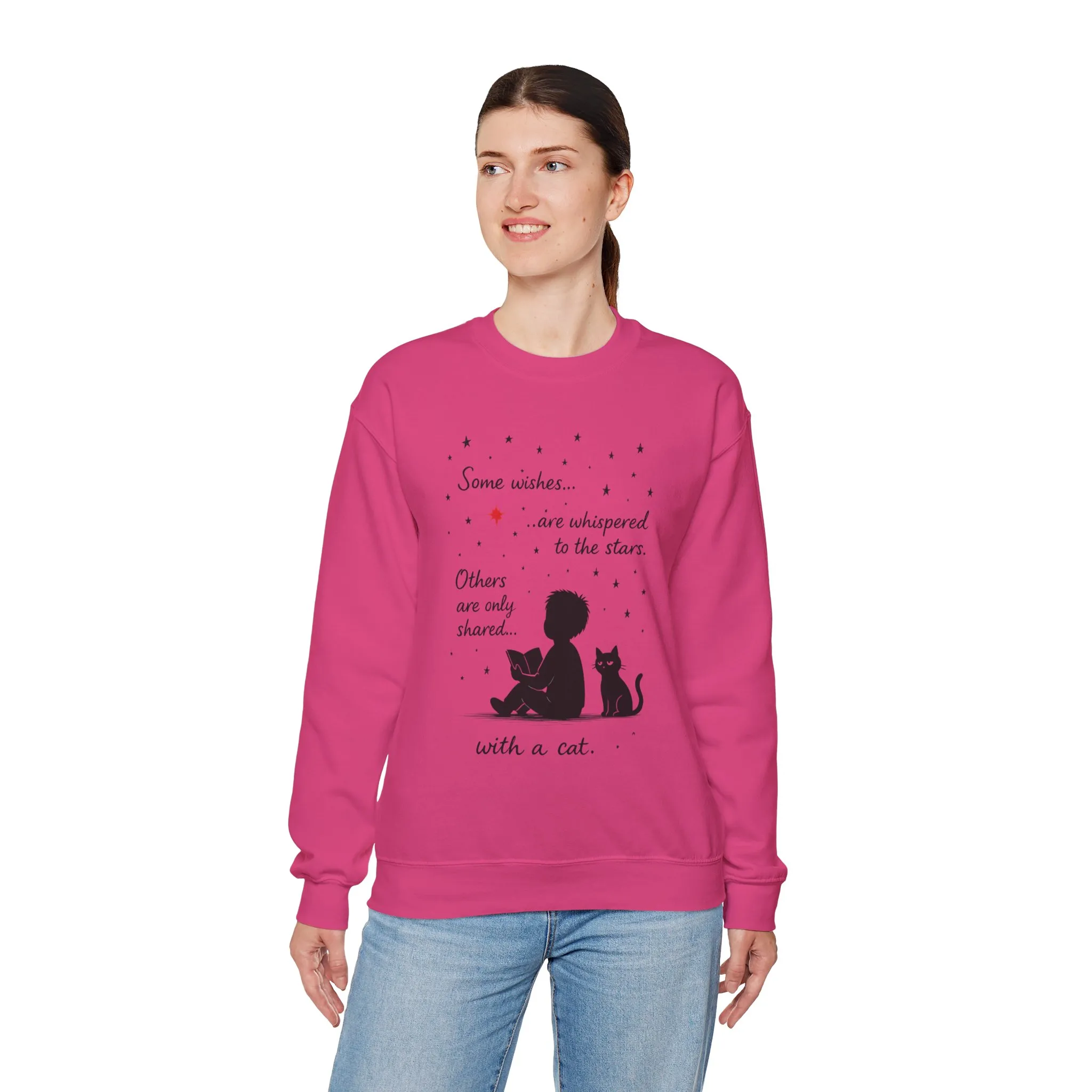 Cozy Cat-Inspired Crewneck Sweatshirt - Literary Lover Gift, Womens Layer, Cat Enthusiast Apparel, Thoughtful Gift for Cozy Nights - Image 33