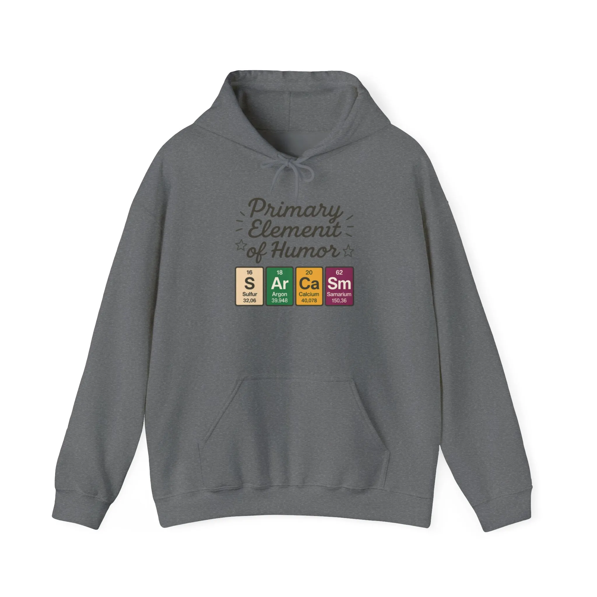 Sarcasm Hoodie for Men, Funny Nerd Hoodie, Primary Element of Humor Sweatshirt, Science Lover Gift for Him, Sarcastic Humor Apparel - Image 13