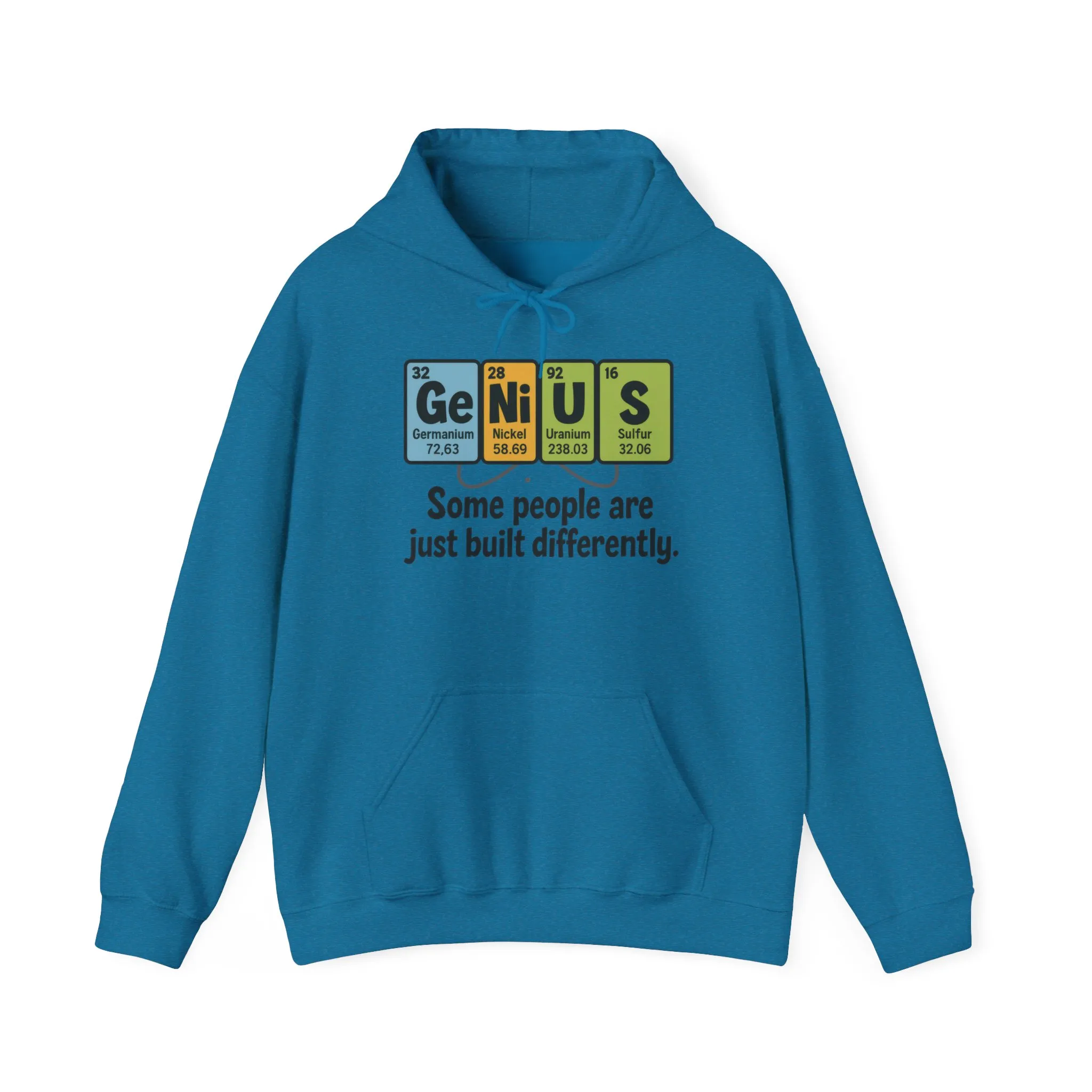 Funny Mens Genius Hoodie, Periodic Table Nerd Sweatshirt, Smart Science Pullover Gift for Him, Science Lover Apparel, Funny Hoodie - Image 15