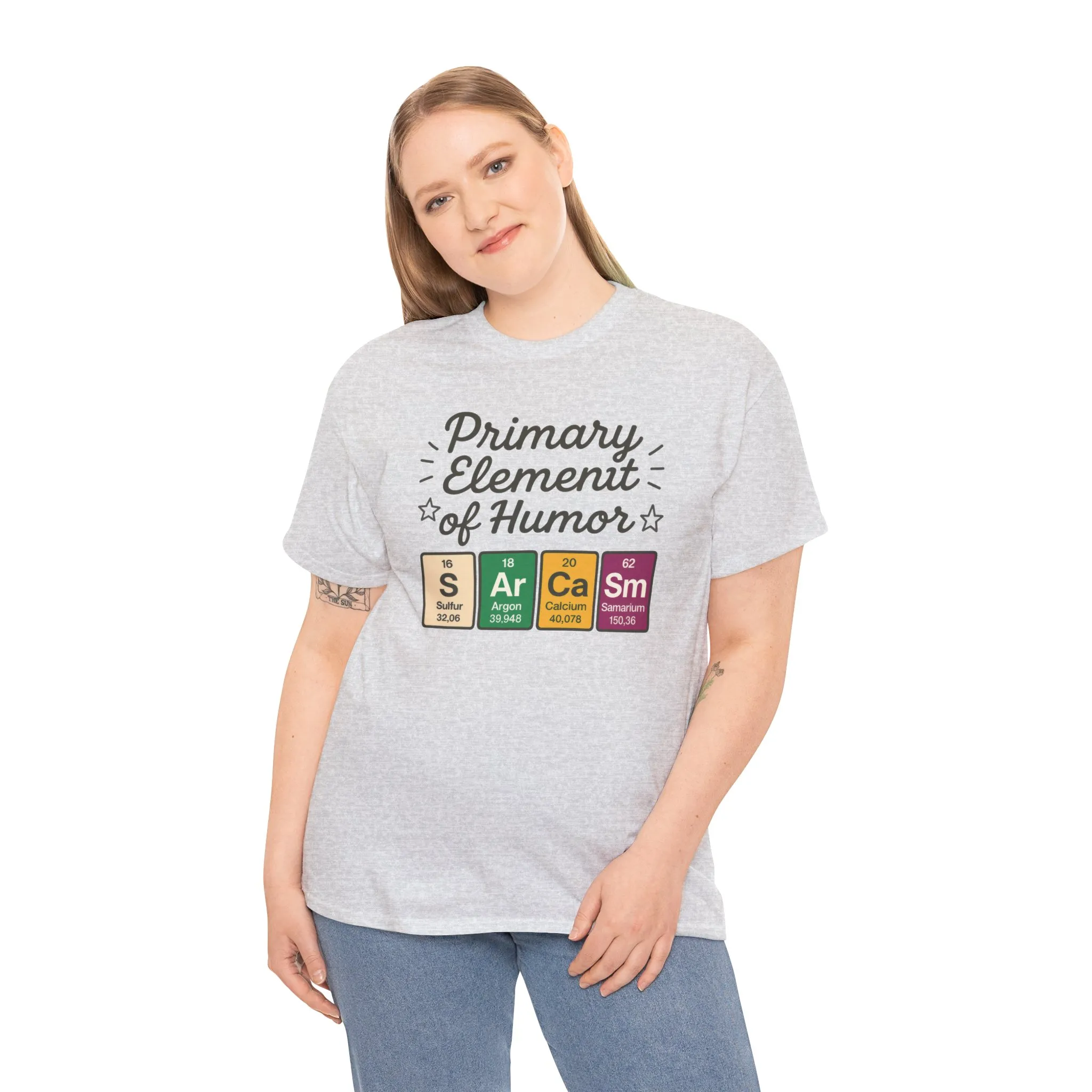 Funny Womens Sarcasm T-Shirt, Element of Humor Tee, Science Nerd Shirt, Chemistry Humor Tee, Gift for Science Lovers, Science Party Apparel - Image 6