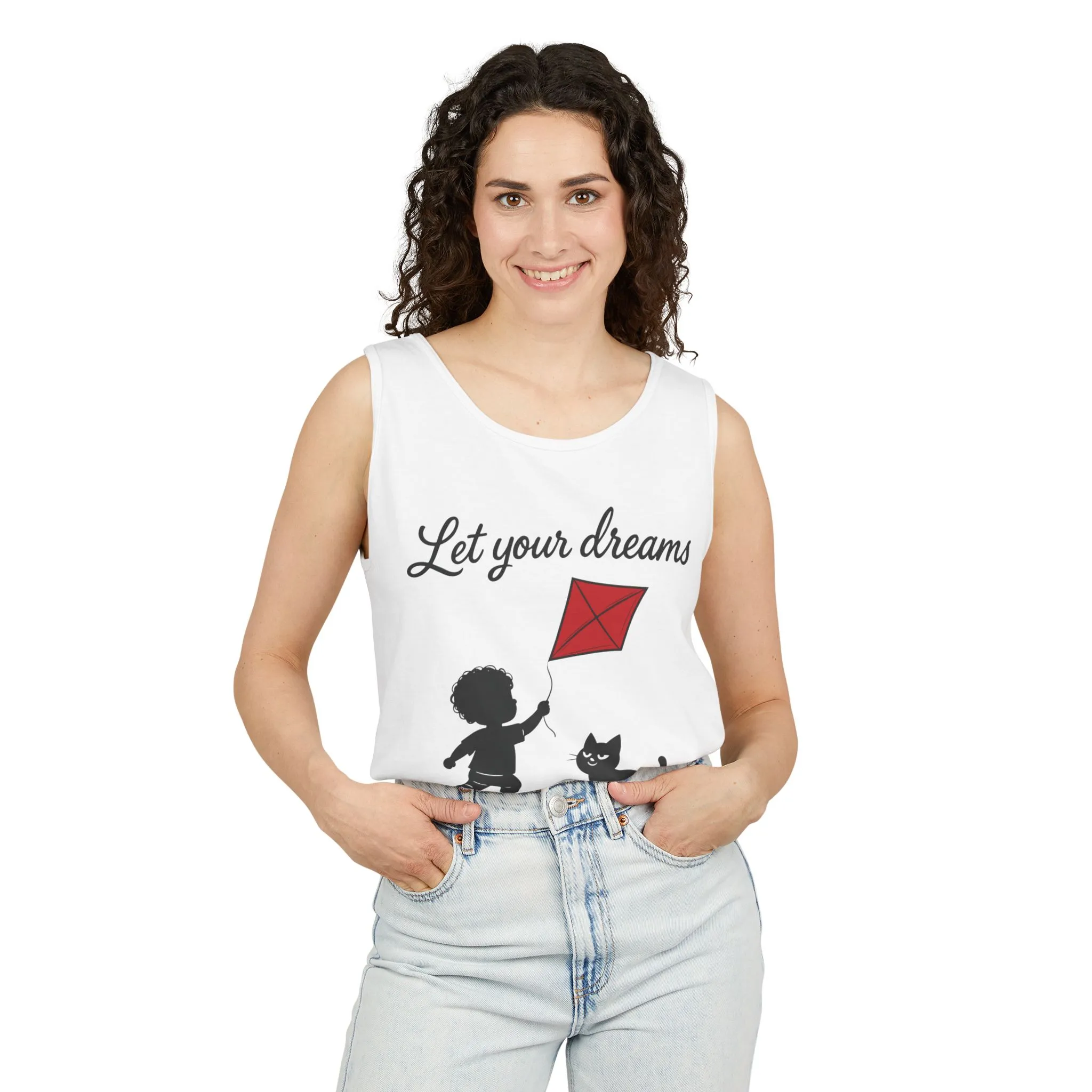 Dream-Catching Tank Top - Lightweight, Womens, Inspirational Graphic Tee, Summer Wear, Perfect Gift for Kids & Families - Image 5