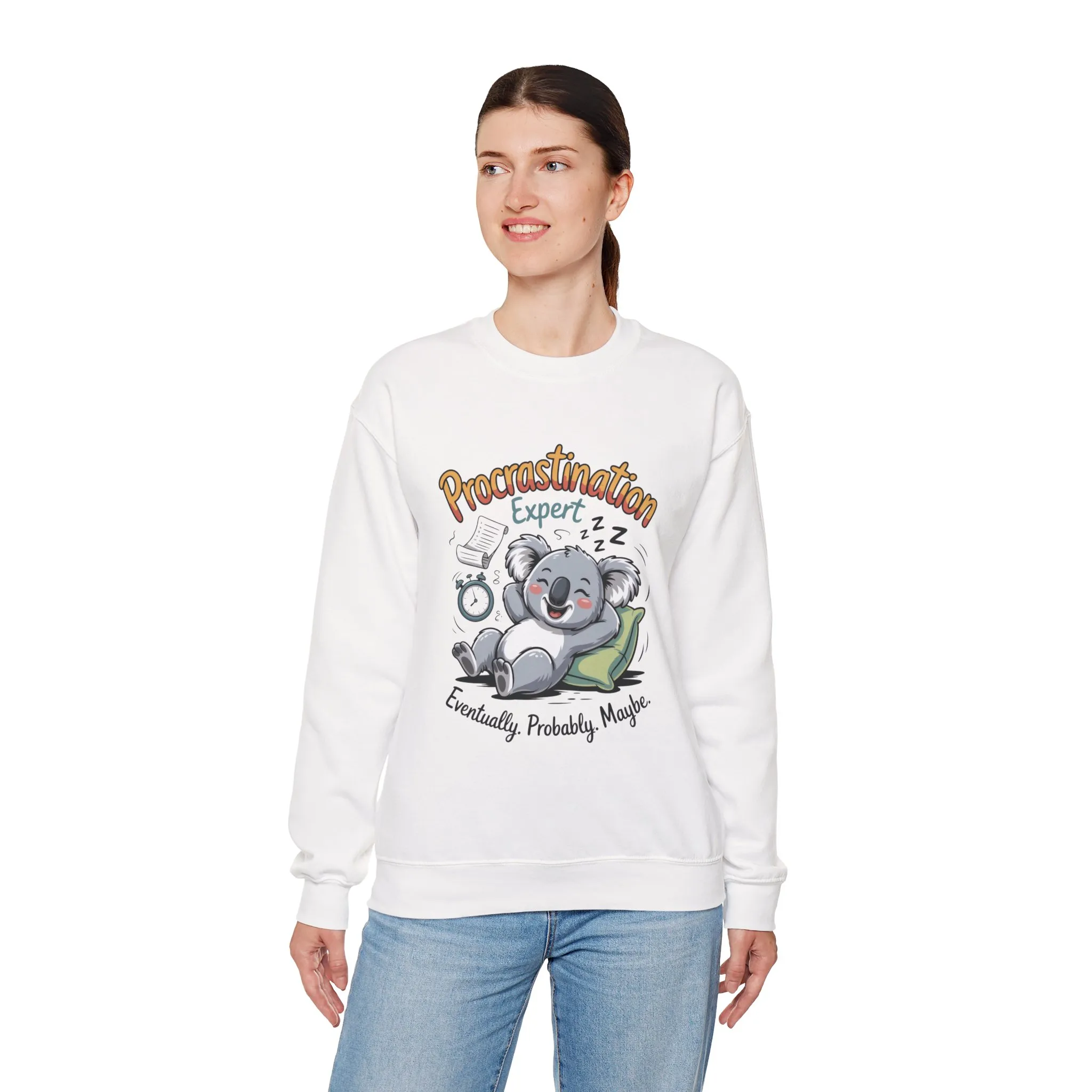 Procrastination Expert Sweatshirt, Funny Crewneck, Cozy Gift for Students, Lazy Day Apparel, Womens Sweatshirt for Relaxation - Image 33