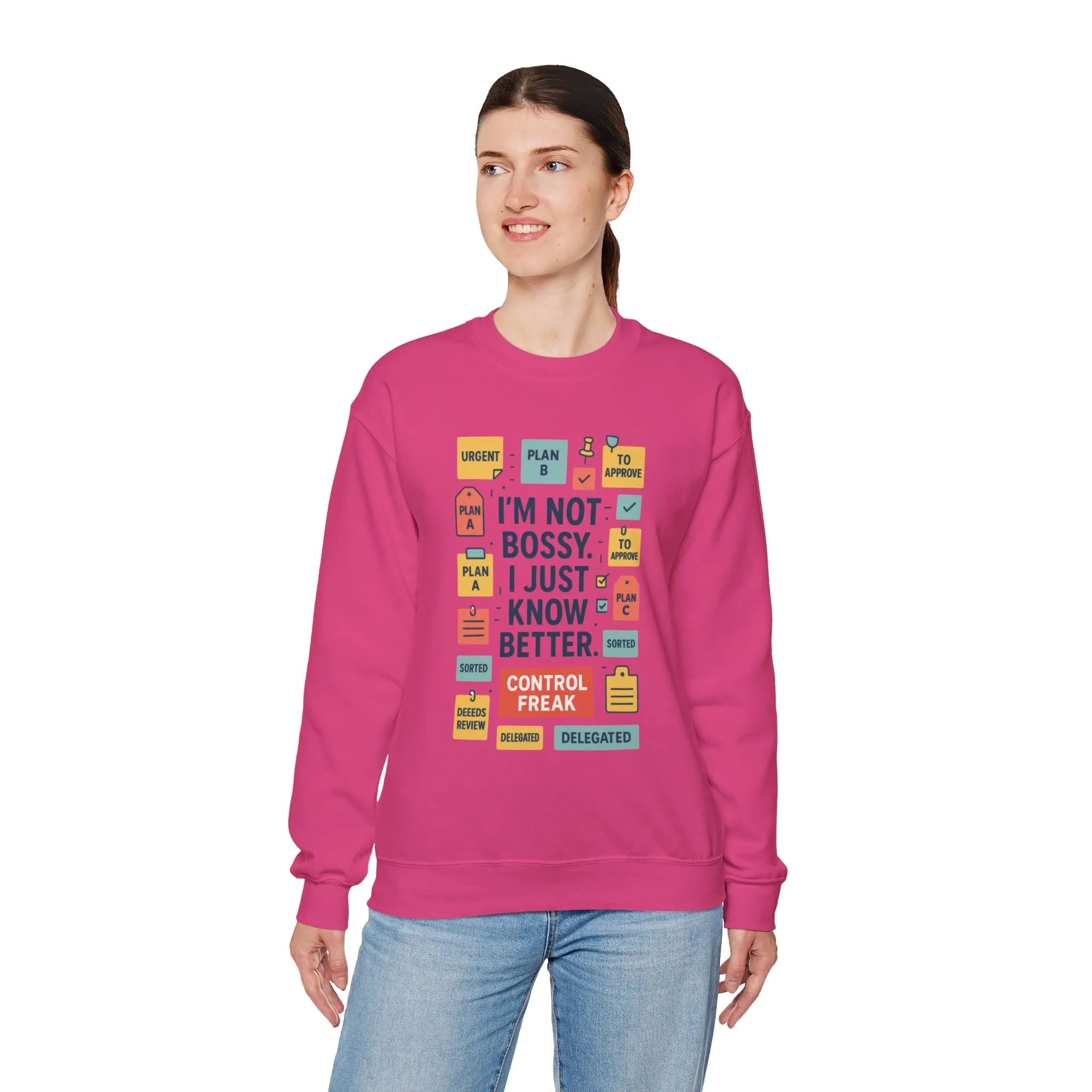 Funny Womens Control Freak Sweatshirt, Bold Sarcastic Quote Pullover, Ideal Gift for Bossy Friends, Funny Womens Sweatshirt - Image 27