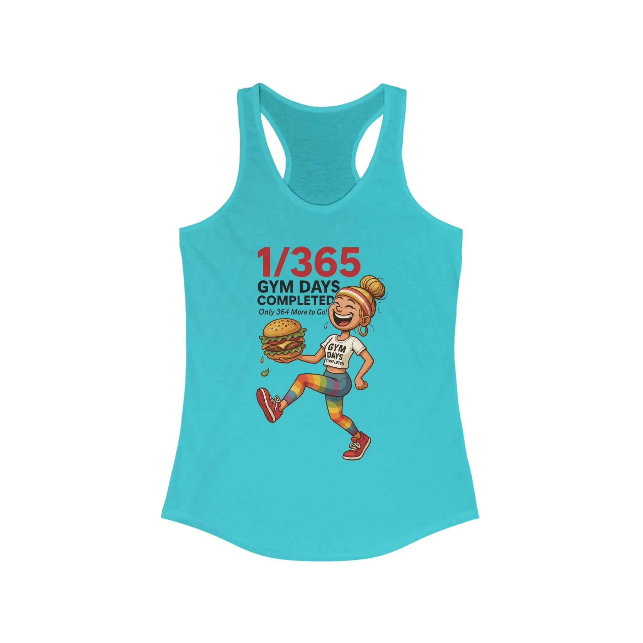 Women's Funny Gym Tank, Workout Tank Top, Lazy Fitness Humor Tee, Gym Motivation Tee, Fun Workout Shirt, Fitness Gift, Gift for Gym Lovers - Image 9