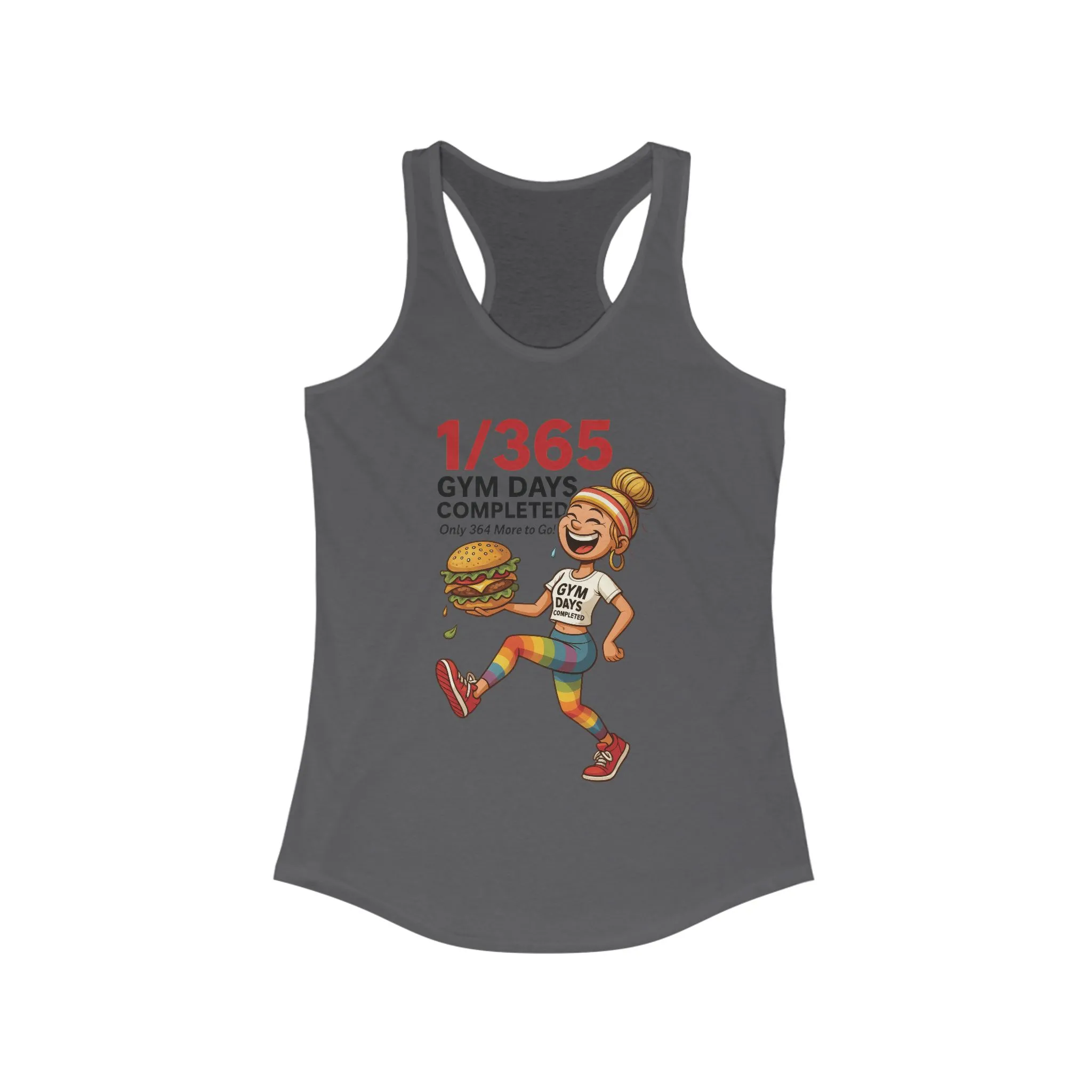 Women's Funny Gym Tank, Workout Tank Top, Lazy Fitness Humor Tee, Gym Motivation Tee, Fun Workout Shirt, Fitness Gift, Gift for Gym Lovers - Image 15