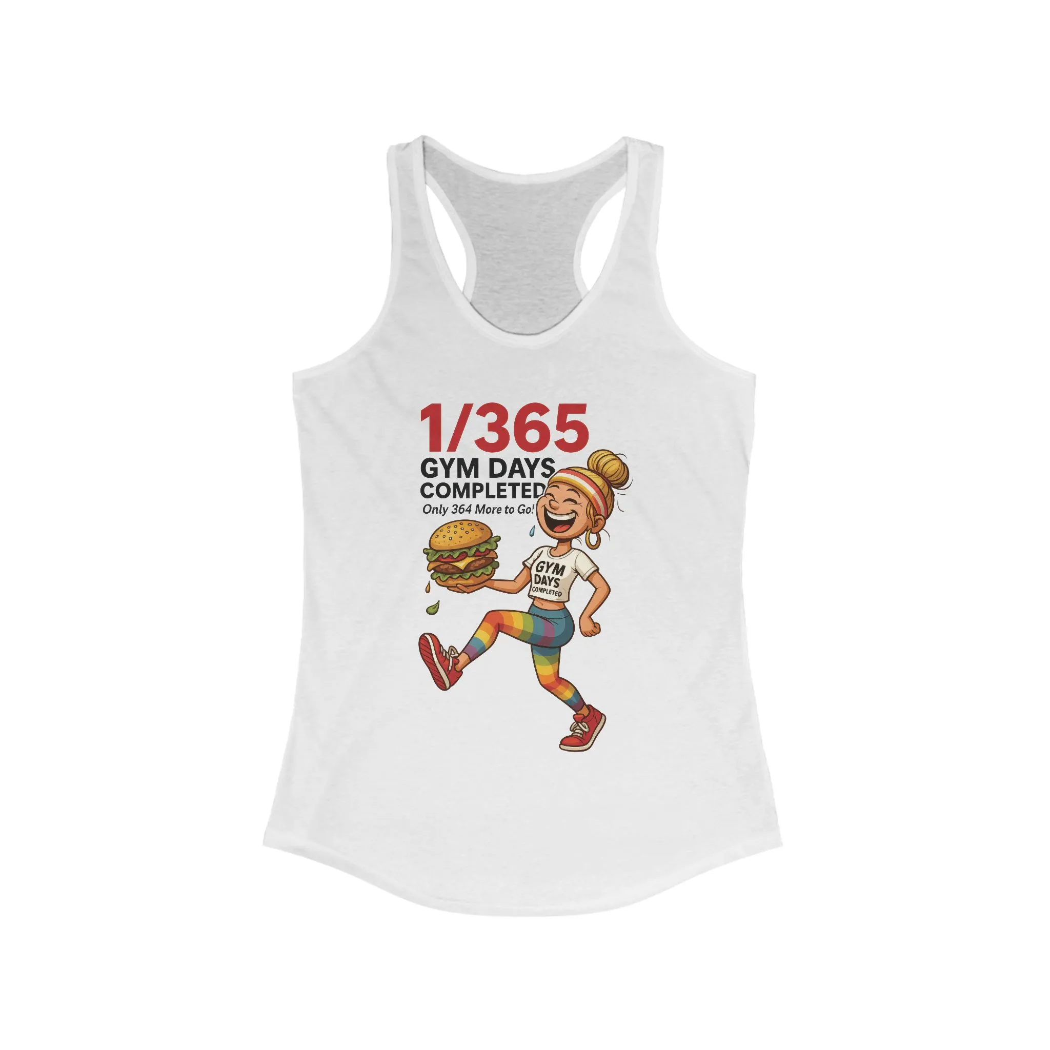 Women's Funny Gym Tank, Workout Tank Top, Lazy Fitness Humor Tee, Gym Motivation Tee, Fun Workout Shirt, Fitness Gift, Gift for Gym Lovers - Image 3