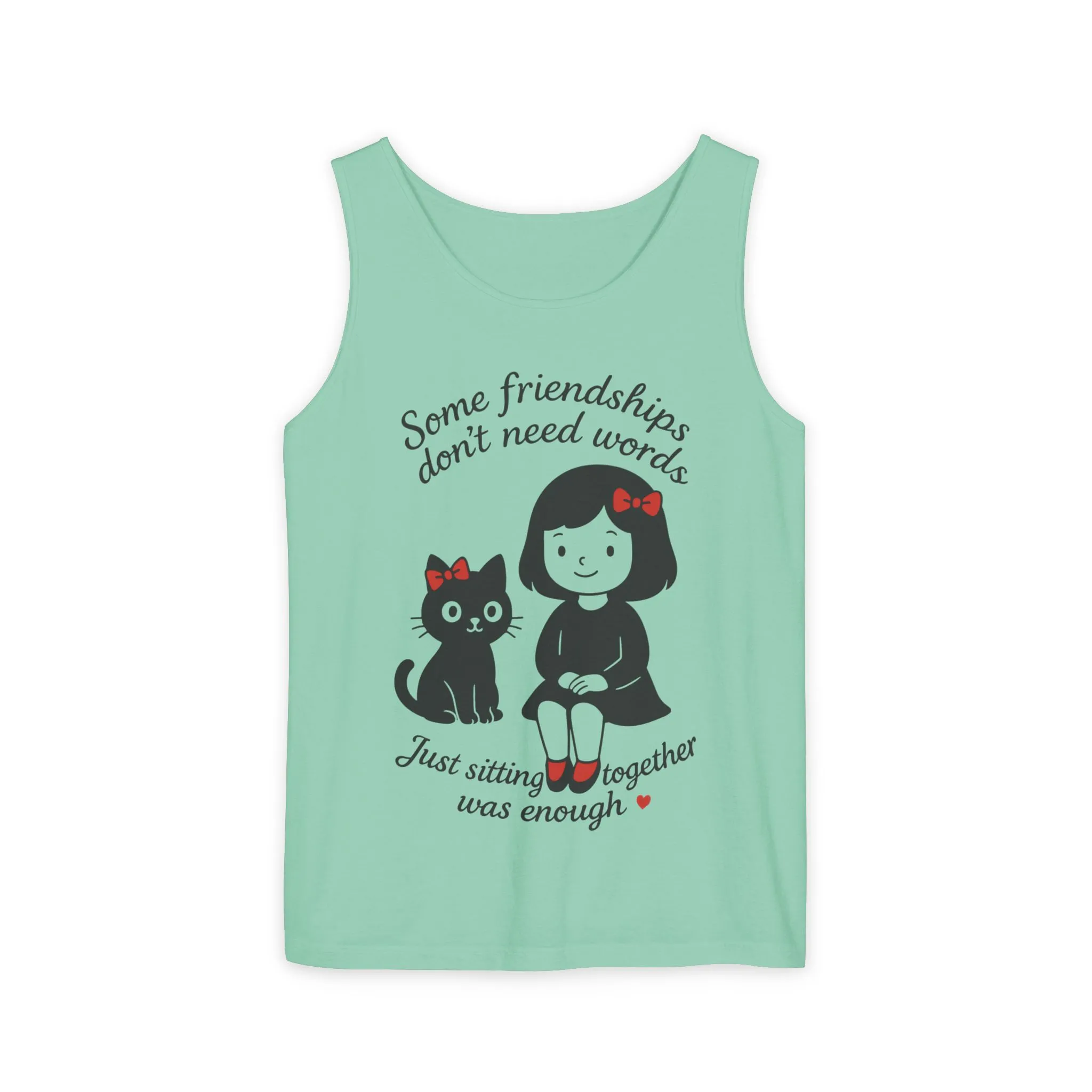 Friendship Tank Top, Cute Cat Lovers Gift, Womens Summer Apparel, Perfect for Casual Outings, Friendship Day, Cat Mom Tees - Image 2