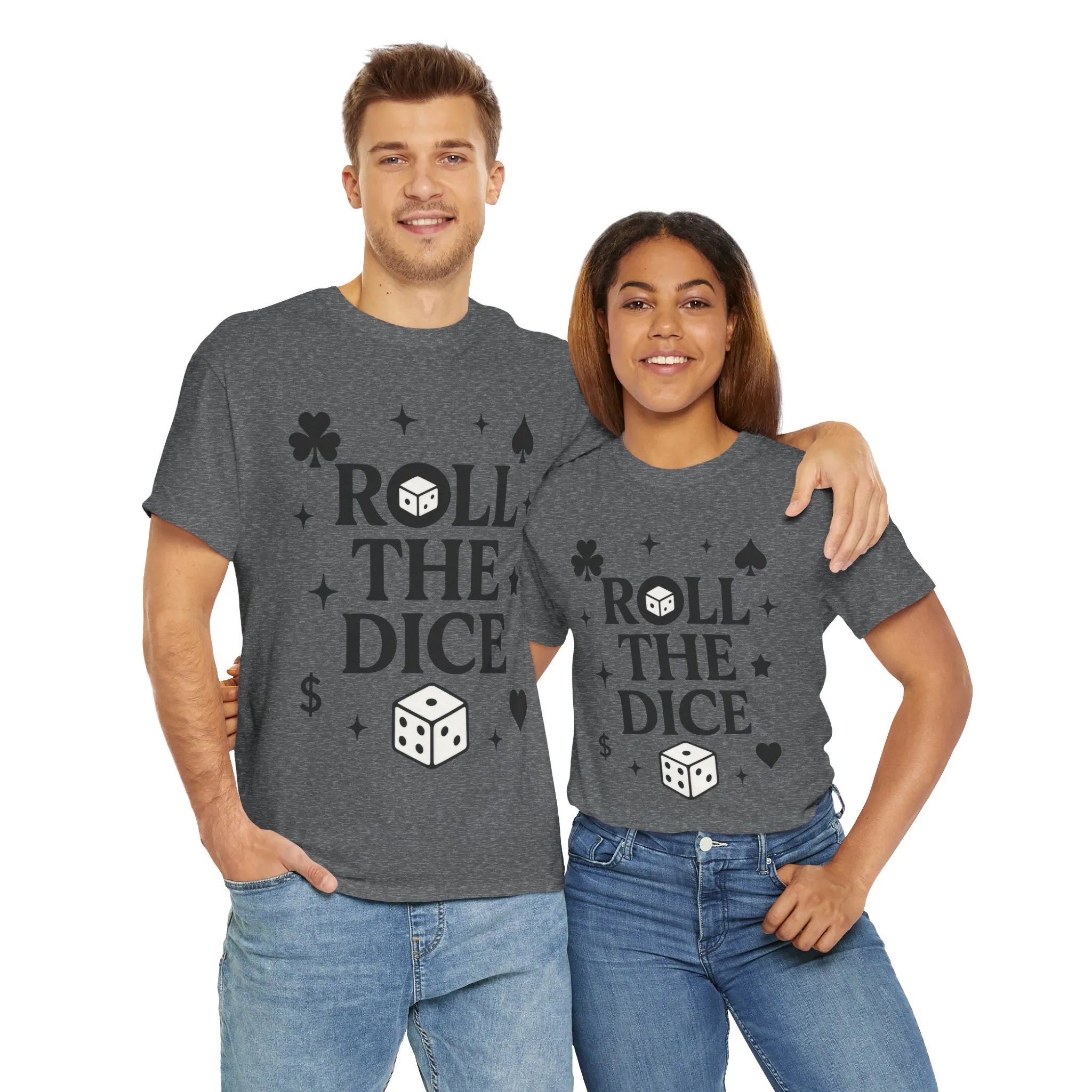 Fun Dice & Card Games Unisex Tee, Perfect for Game Nights, Gifts for Gamers, Poker Events, Gambling Shirt, Casino Wear, Poker T-Shirt
