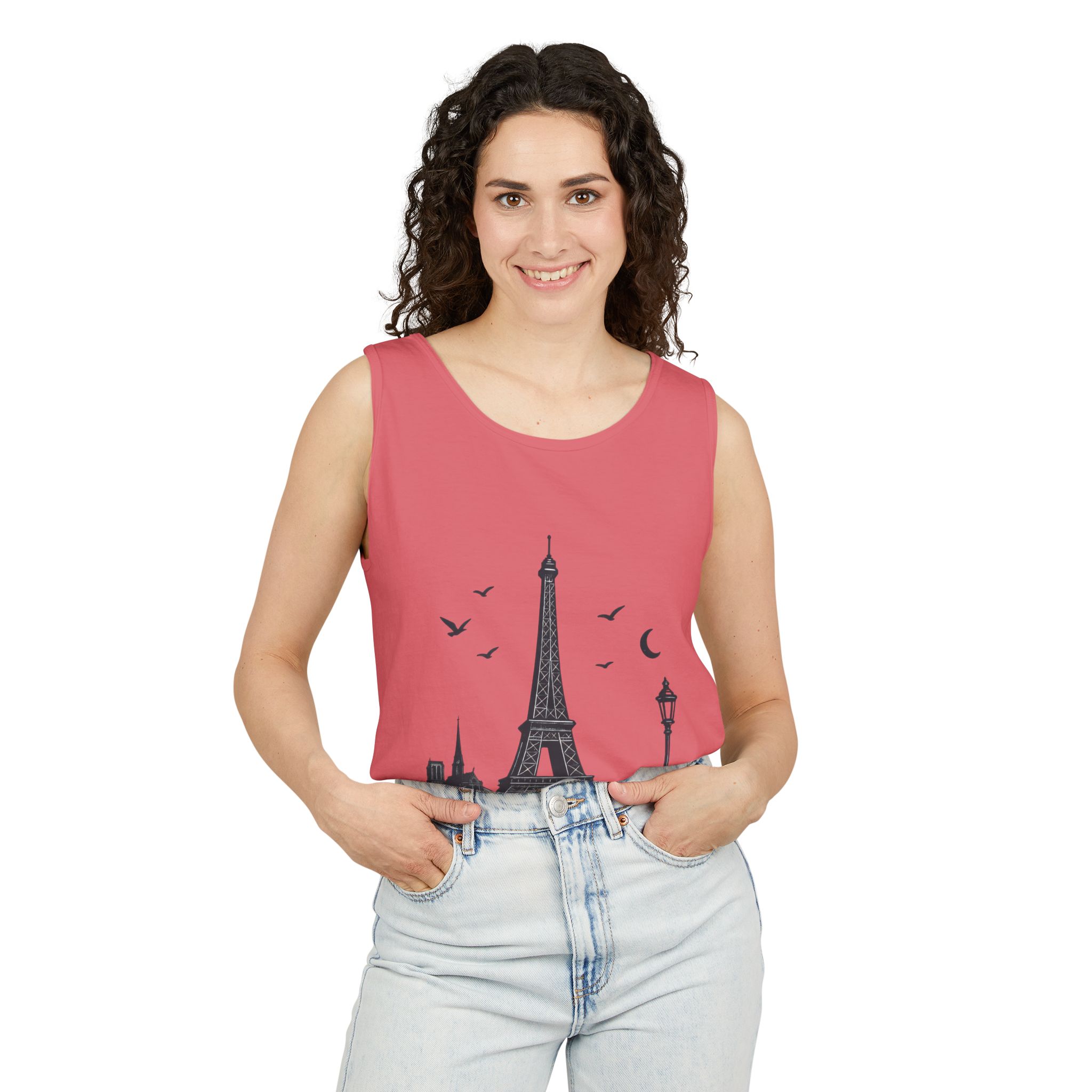 Parisian Dreams Tank Top, Unisex Summer Wear, Graphic Tee, Travel Inspired Apparel, Vacation Outfit, Casual Tank for All Occasions - Image 58