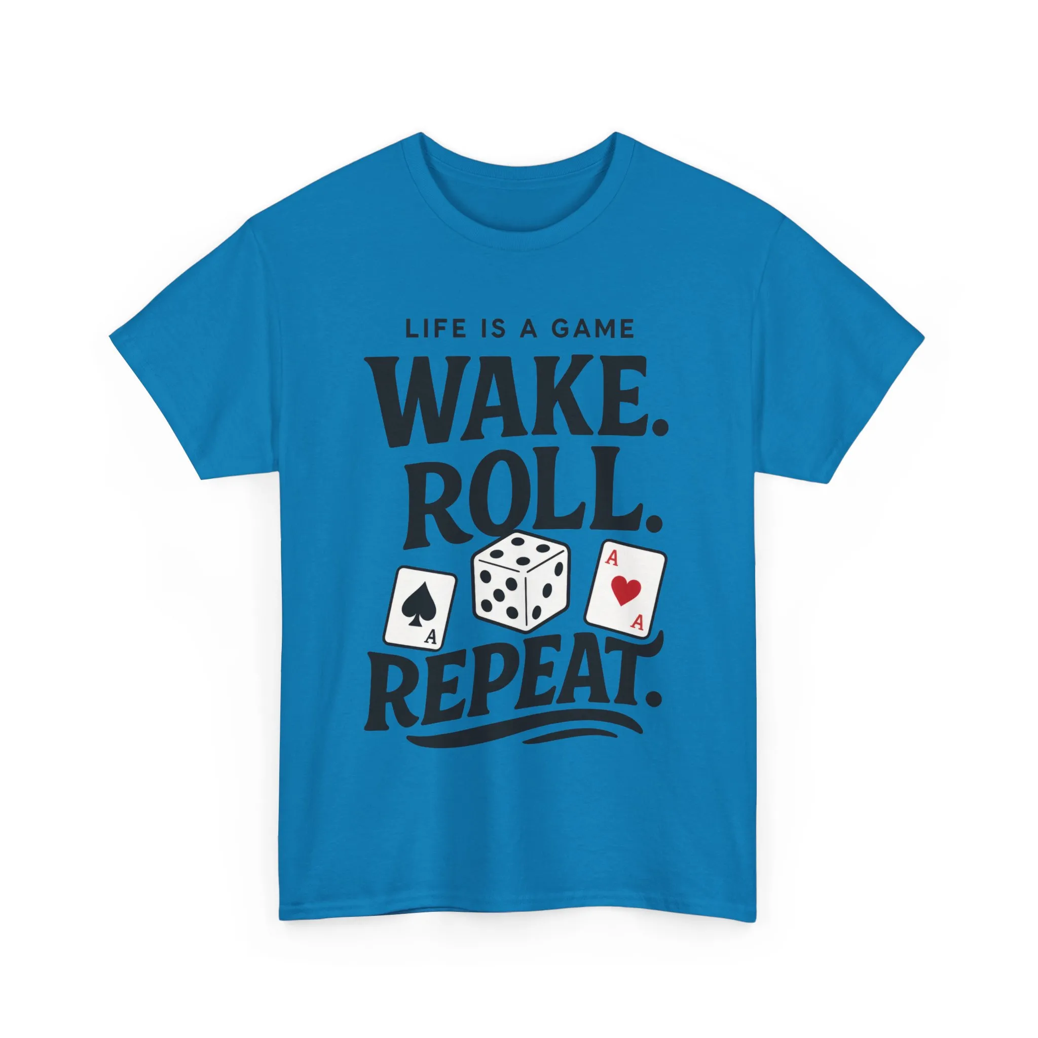 Game On Unisex Heavy Cotton Tee, Perfect for Gamers, Funny Dice & Cards Shirt, Unisex Gambling Gift, Birthday Celebrations - Image 36