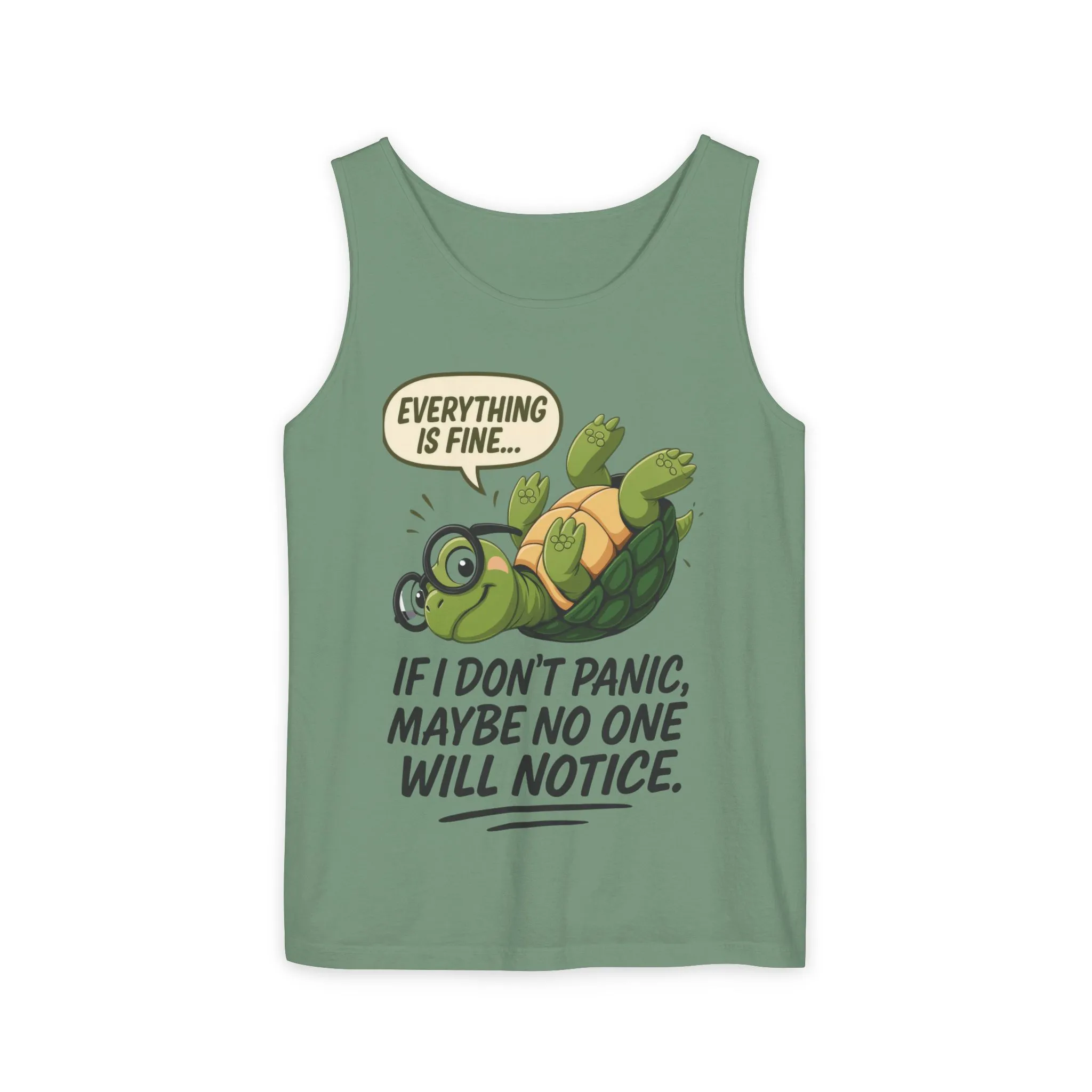 Mens Funny Turtle Graphic Tank Top, Summer Apparel, Gift for Animal Lovers, Beach Day Essentials, Mens Casual Wear, Relaxed Vibes - Image 9