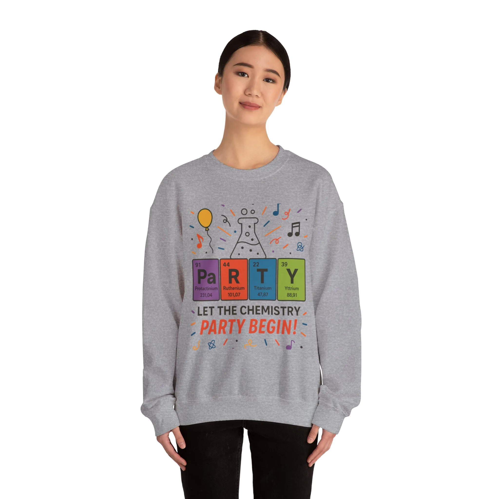 Party Chemistry Crewneck Sweatshirt, Chemistry Sweatshirt, Science Gift, Cute Crew Neck, Birthday Sweatshirt, Unisex Pullover - Image 10