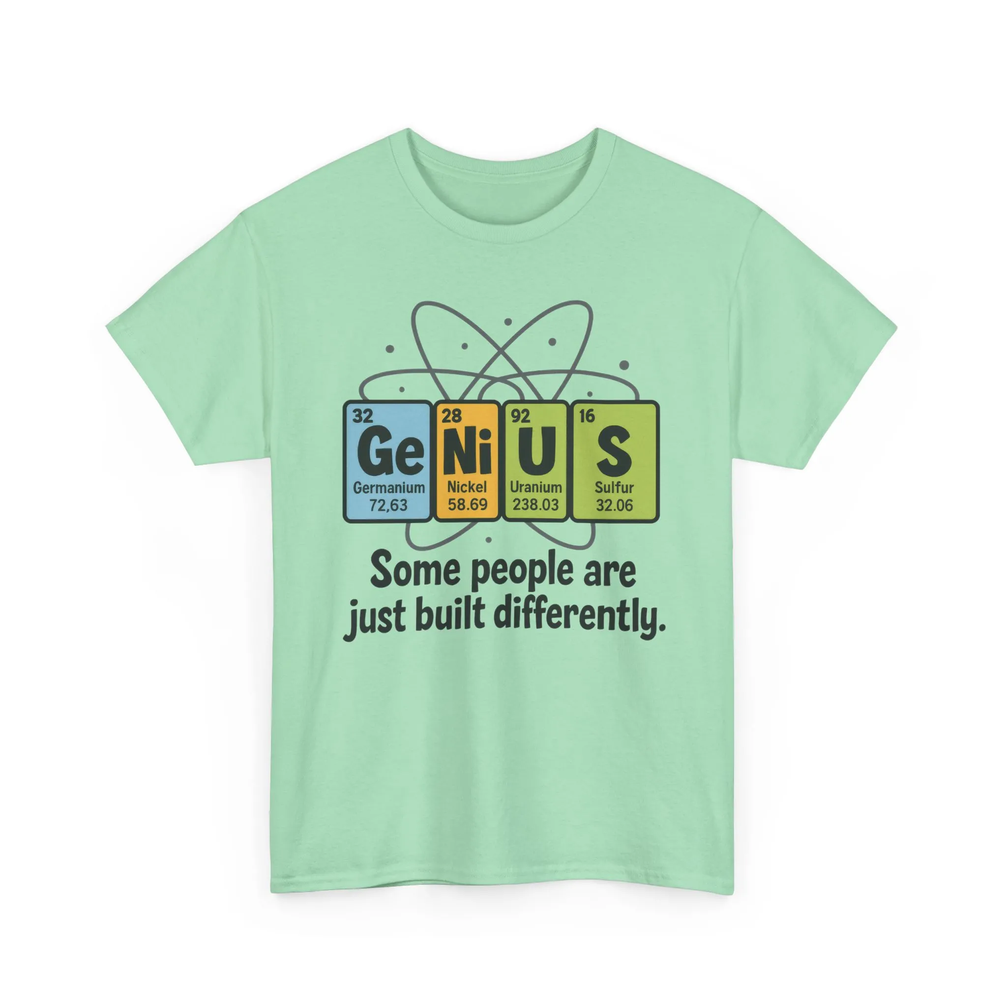 Funny Mens Genius T-Shirt, Periodic Table Nerd Shirt, Science Humor Tee for Smart Guys, Perfect Gift for Science Lovers - Image 9