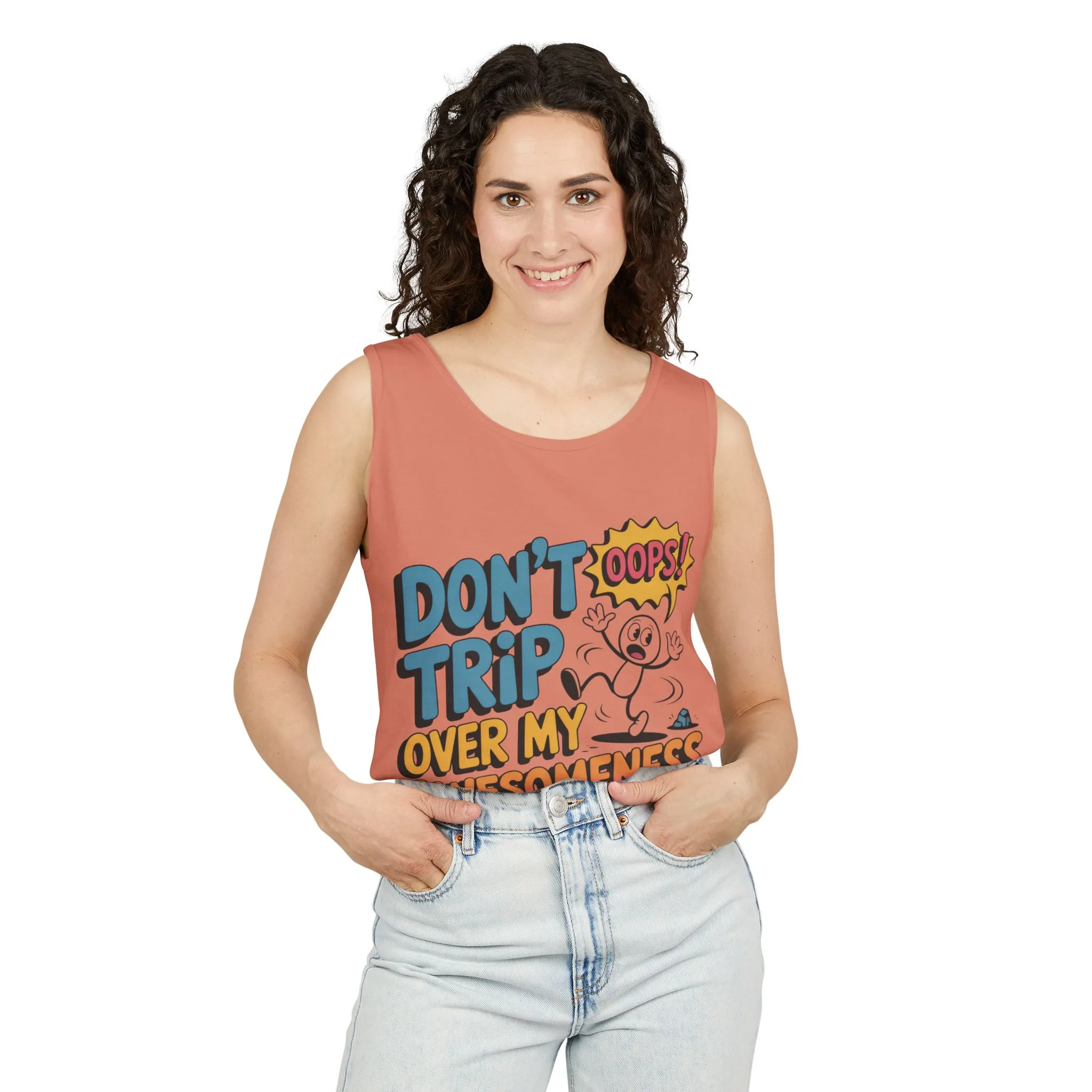 Funny Graphic Tank Top, Don't Trip Over My Awesomeness Tank, Womens Cotton Tank for Casual Wear, Gift for Friends, Birthday Gift, Humor Tee - Image 38