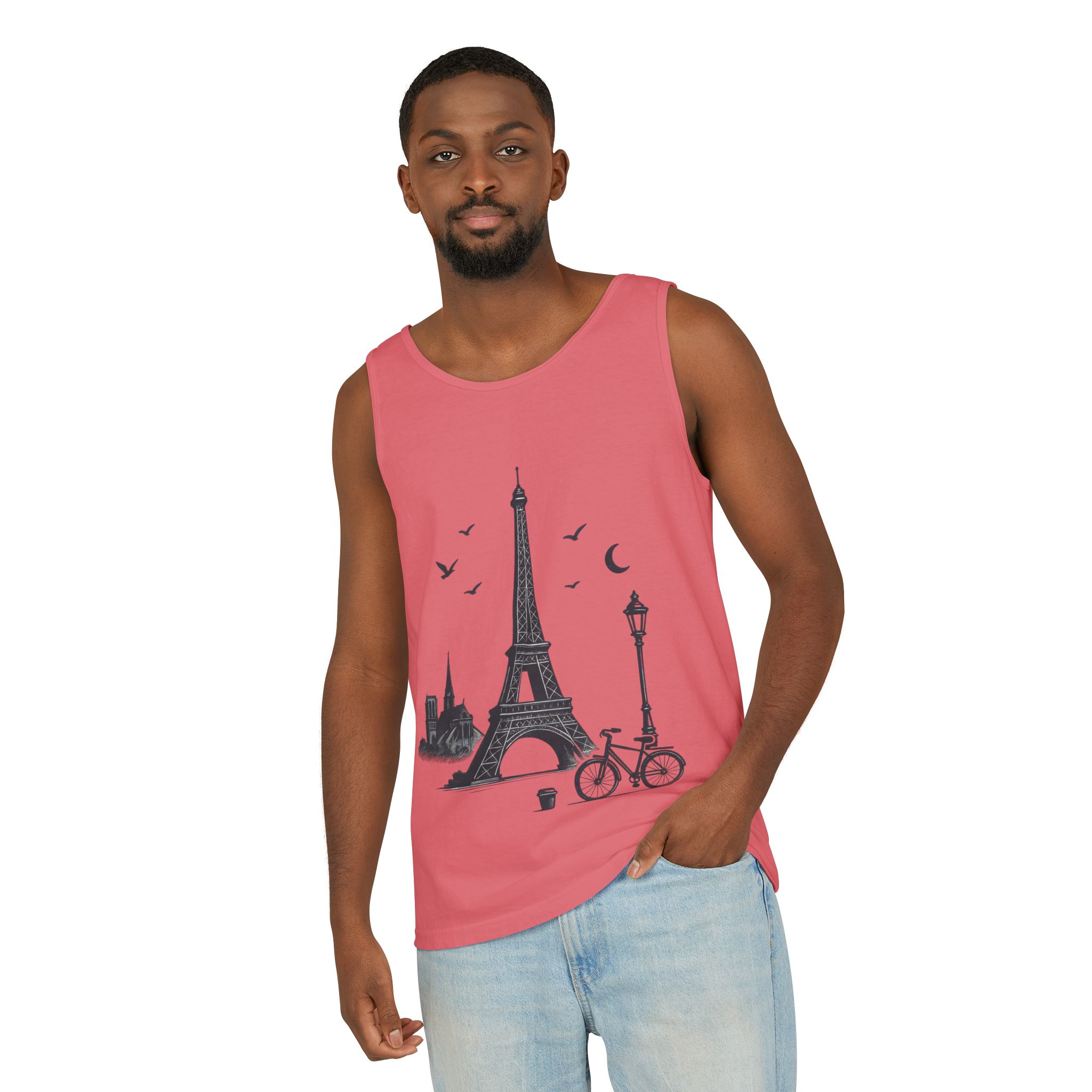 Parisian Dreams Tank Top, Unisex Summer Wear, Graphic Tee, Travel Inspired Apparel, Vacation Outfit, Casual Tank for All Occasions - Image 59