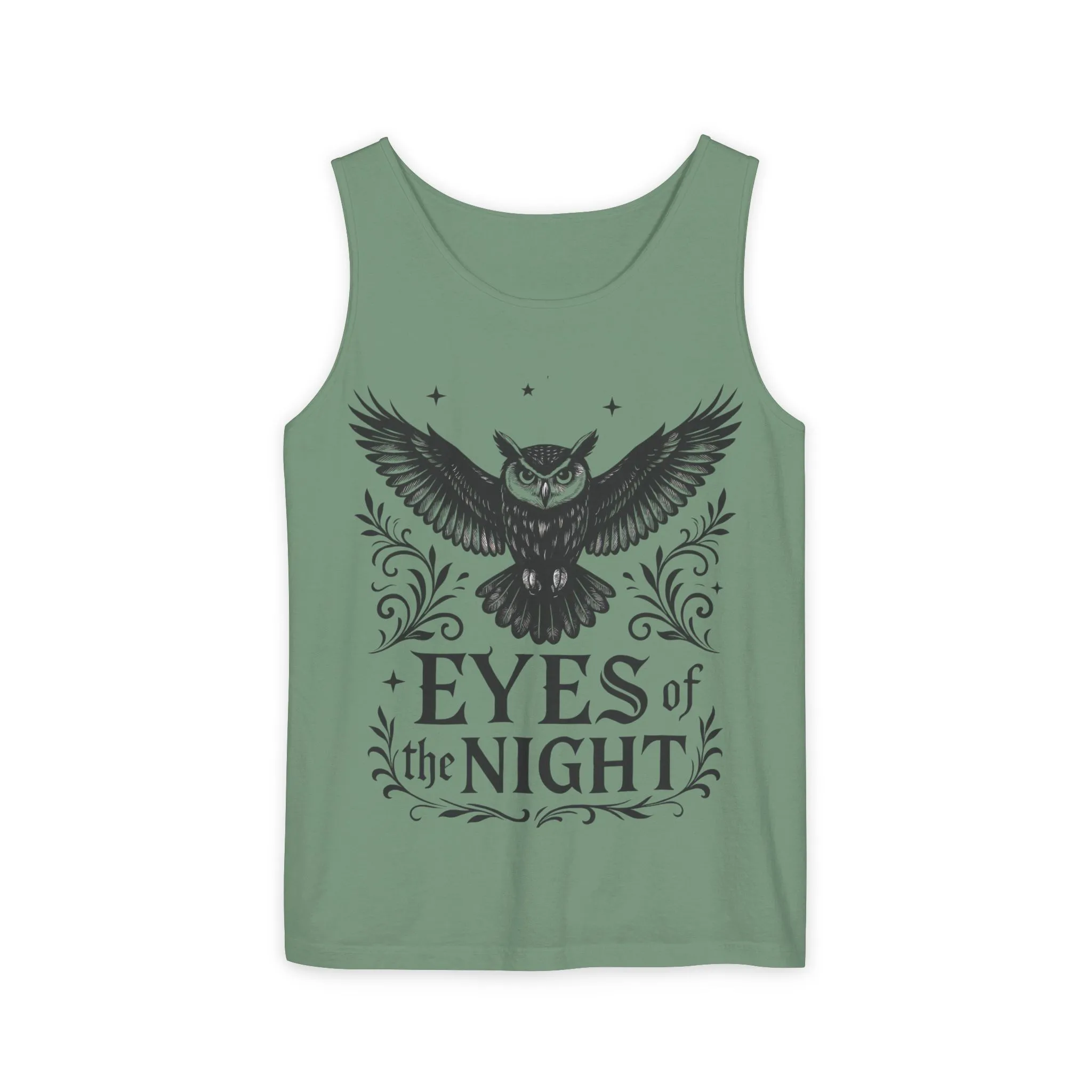 Eyes of the Night Owl Tank Top, Mens Summer Wear, Boho Aesthetic, Festival Outfit, Nature Lover Gift, Halloween Apparel - Image 17