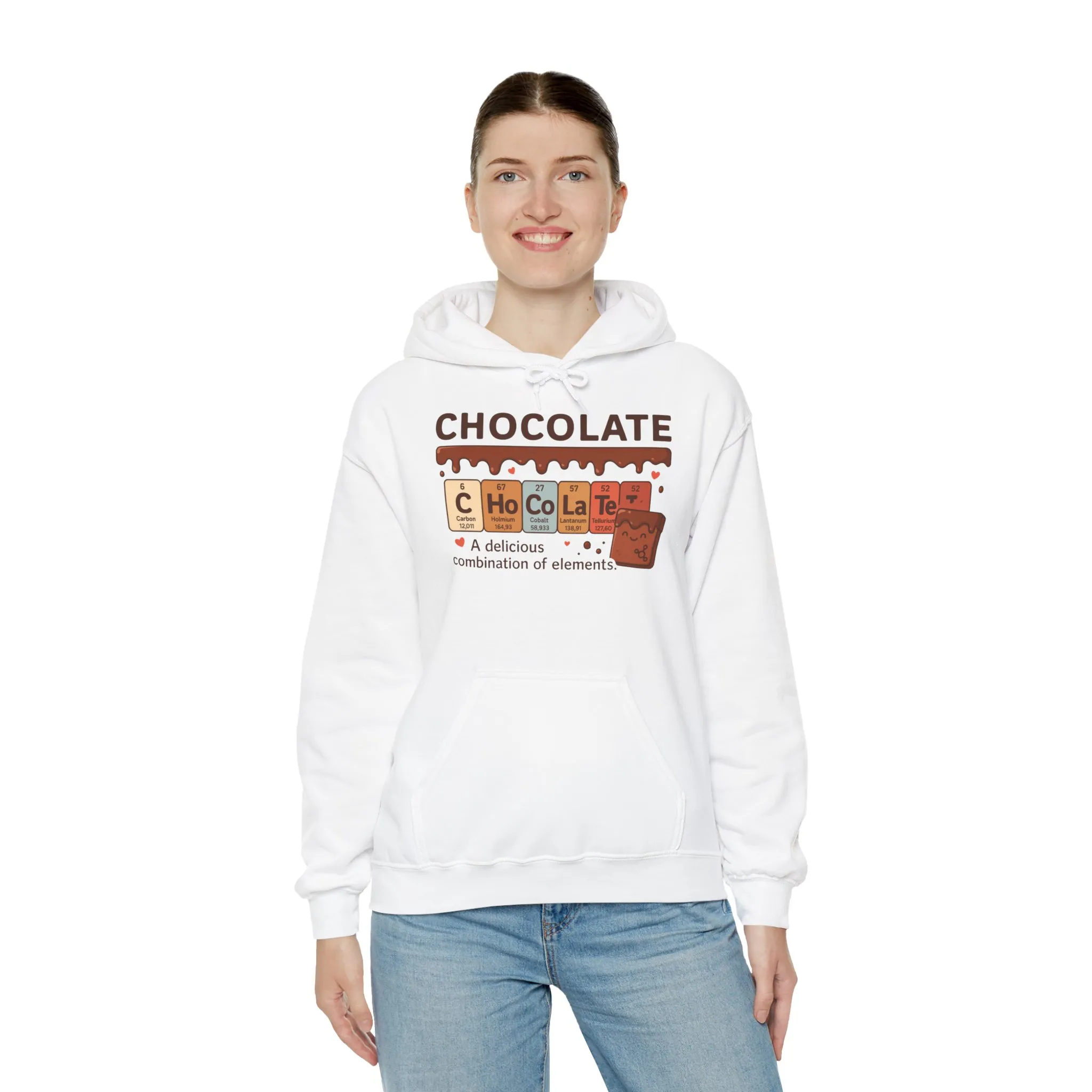 Chocolate Lovers Comfort Hoodie, Perfect Gift for Chemistry Lovers, Casual Wear, Sweet Treats Enthusiasts, Birthdays, Chemistry Students - Image 7