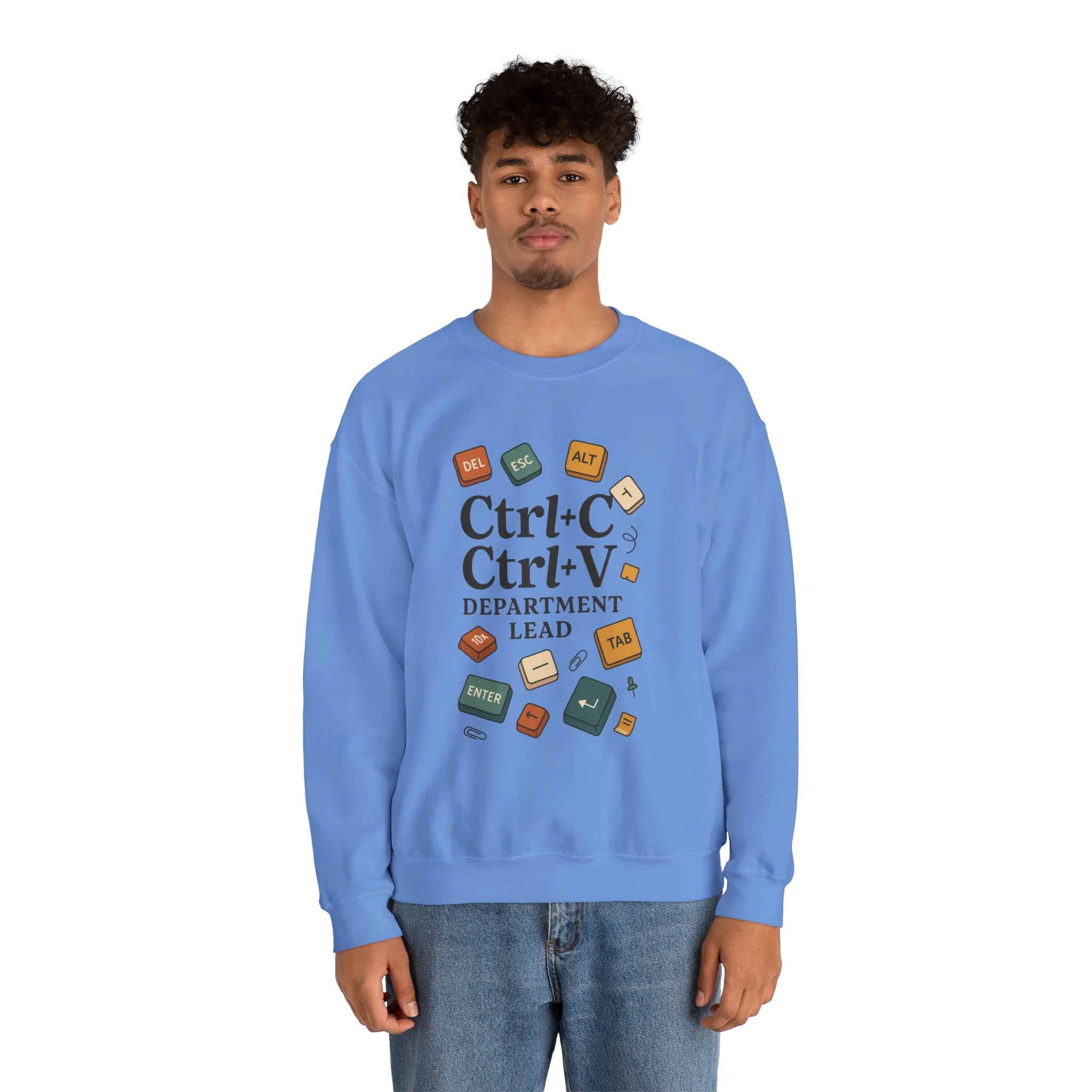 Funny Ctrl+C Ctrl+V Department Lead Sweatshirt, Unisex Crewneck, Gift for Tech Lovers, Office Humor, Cozy Casual Wear, Gift for a Coworker - Image 17