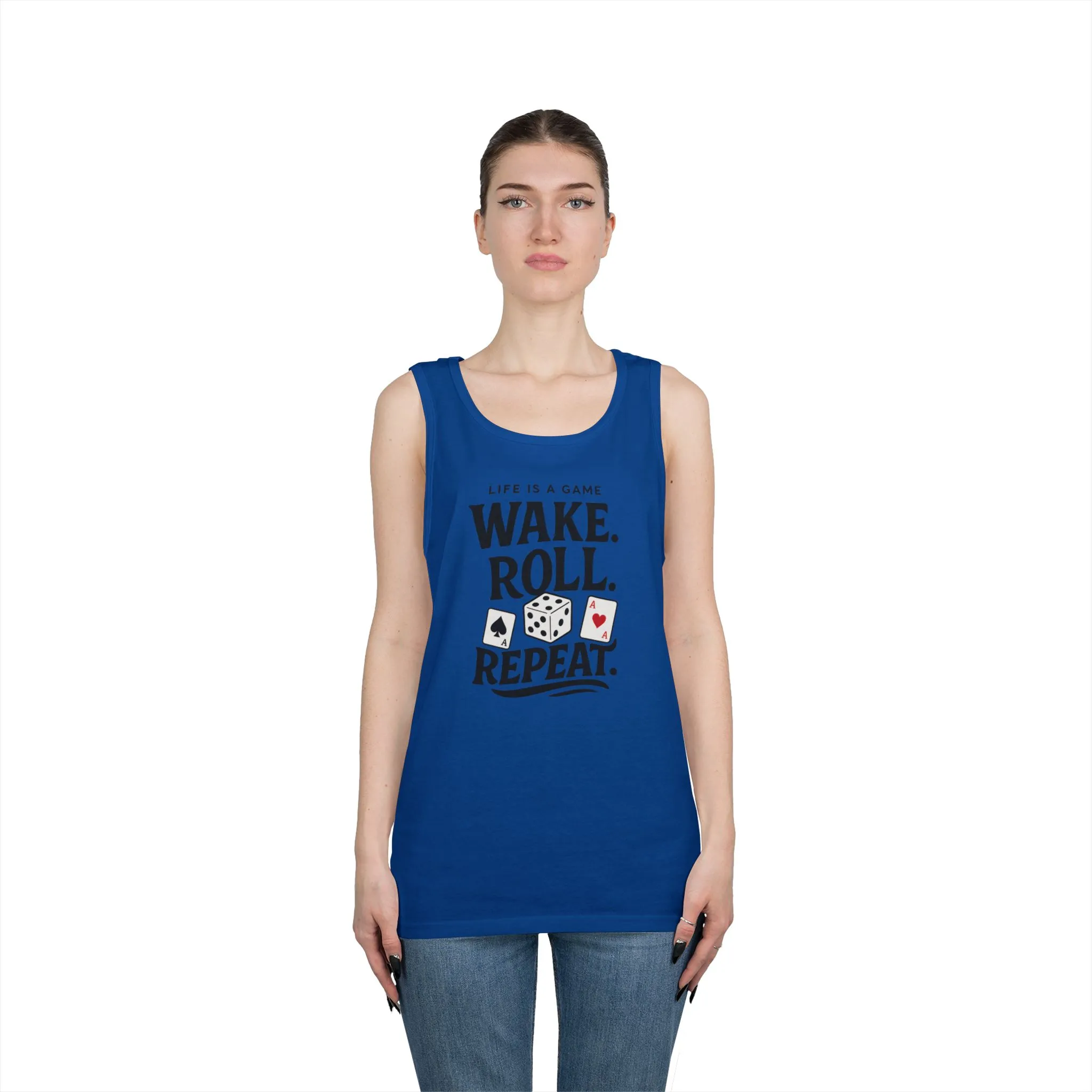 Game Themed Tank Top, Casual Tee, Gift for Gamers, Fun Workout Top, Funny Dice & Cards Shirt, Unisex Gambling Gift - Image 17