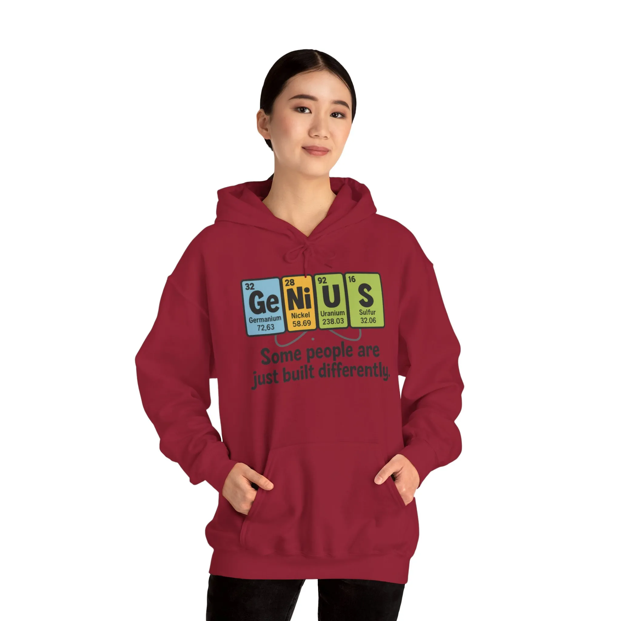 Funny Womens Genius Hoodie, Periodic Table Science Pullover, Nerdy Chemistry Sweatshirt for Her, Science Lover Apparel, Funny Chemistry Gift - Image 23