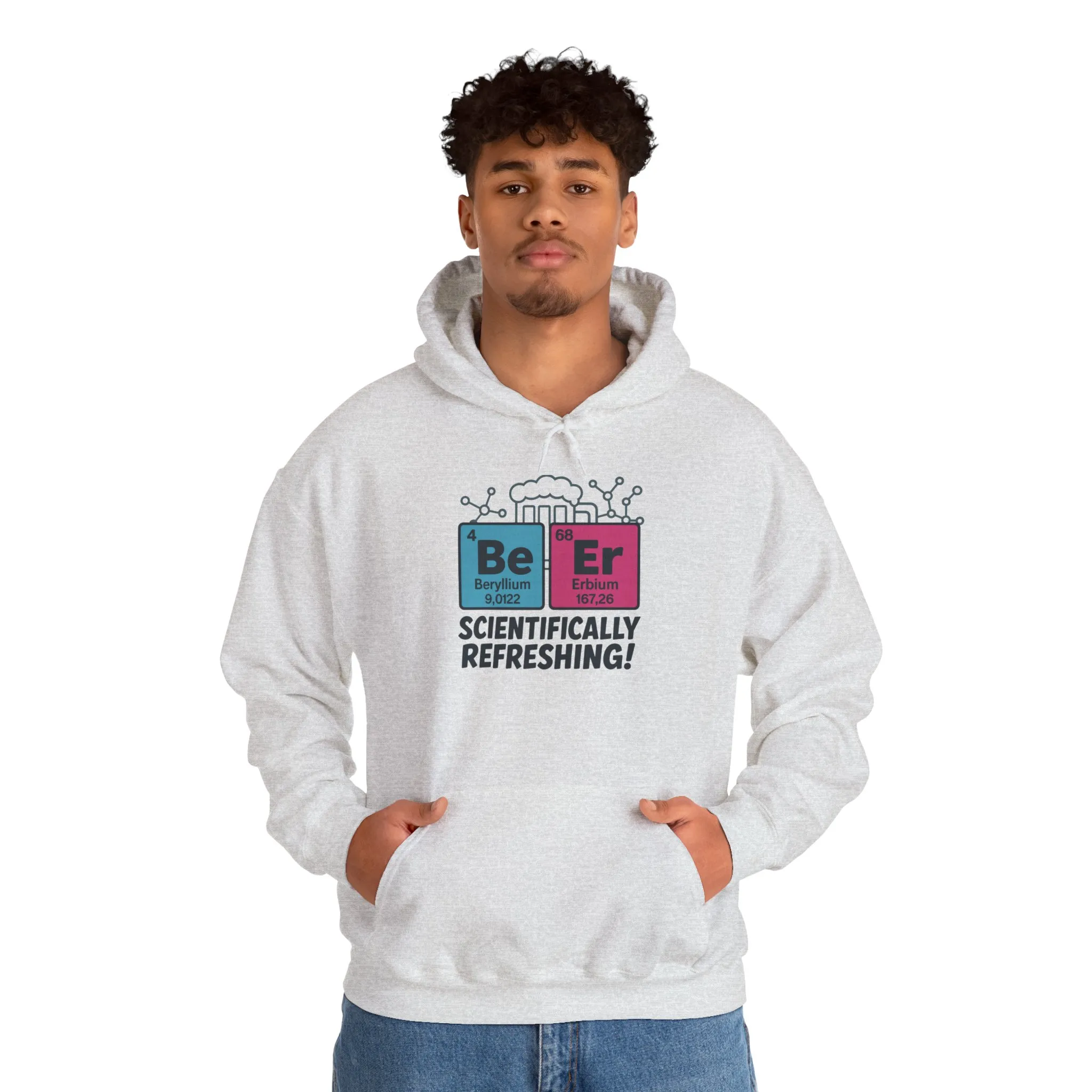 Scientifically Refreshing Beer Mens Hoodie, Gift for Beer Lovers, Science-Inspired Apparel, Perfect for Parties and Gatherings - Image 7