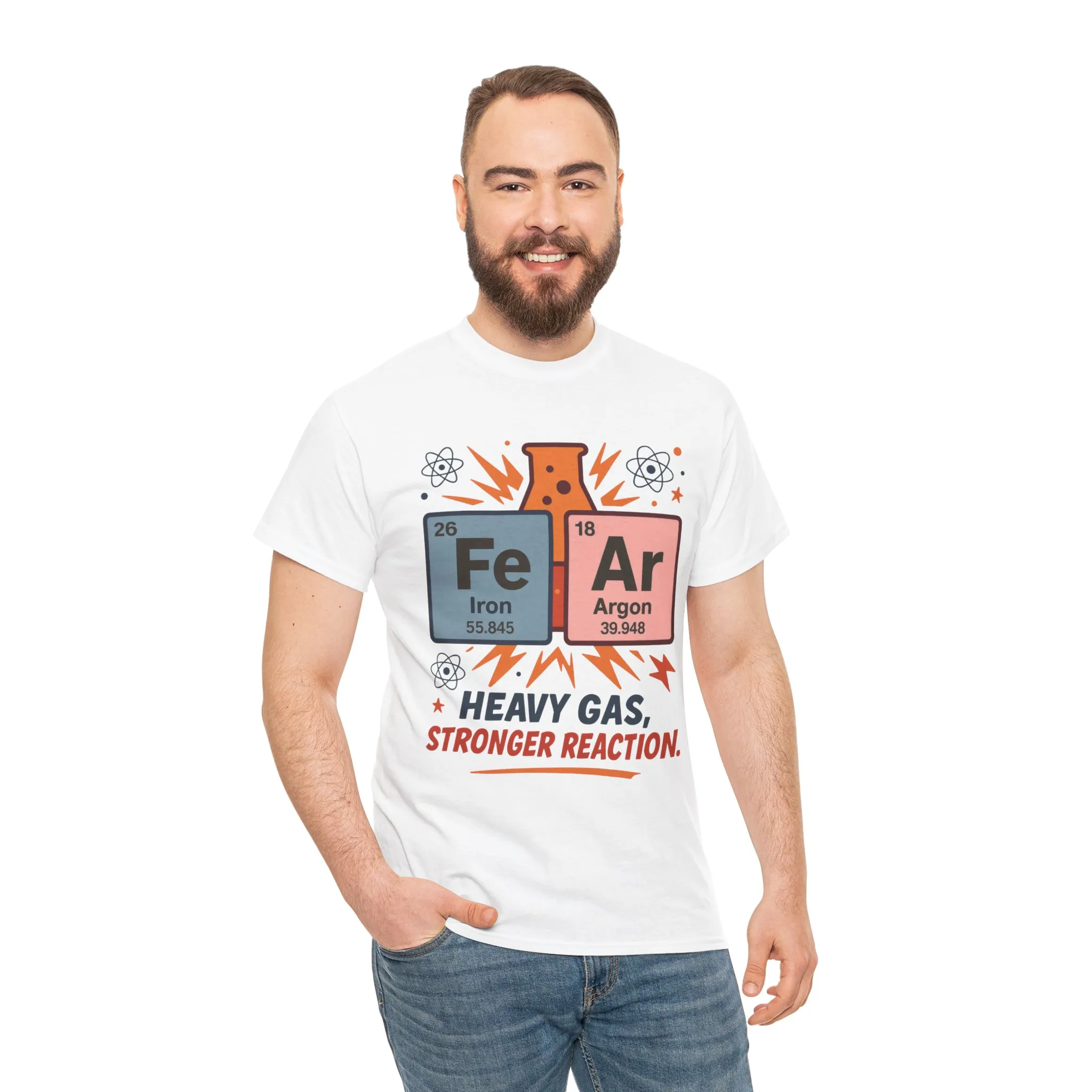 Periodic Table Science Tee For Mens, Heavy Cotton Tee for Science Lovers, Nerdy Gift, Chemistry Shirt, Funny Science Apparel - Image 5