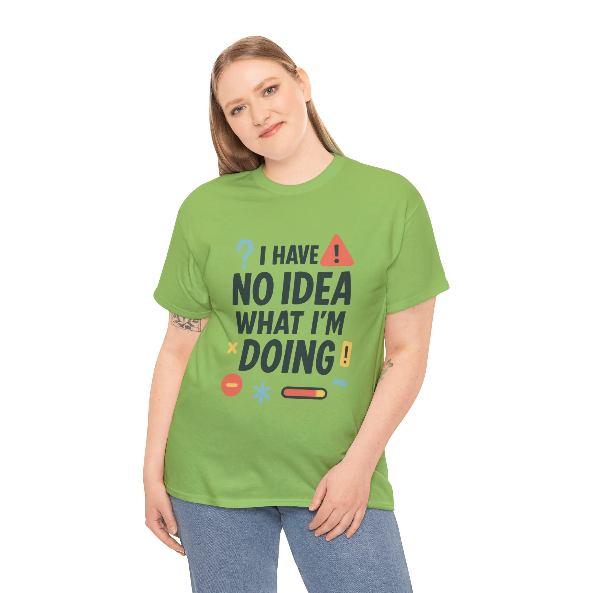 Funny Womens T-Shirt , I Have No Idea What Im Doing, Sarcastic Chaos Humor Tee for Her, Humor Shirt, Cute Chaos Mood Tee for Her - Image 12