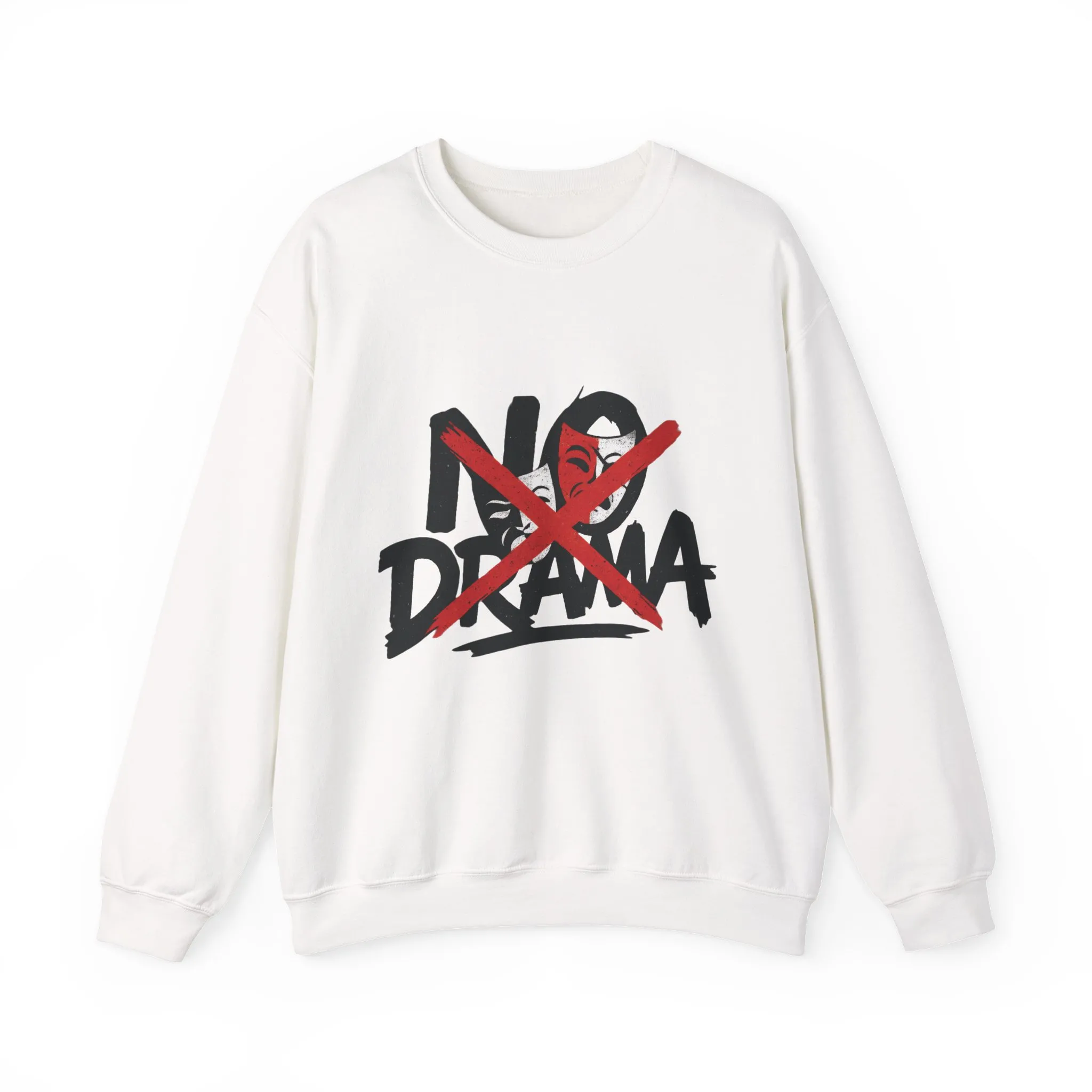 No Drama Crewneck Womens Sweatshirt, Cozy Sweatshirt, Relaxed Fit Pullover, Casual Gift for Friends, Everyday Comfort Apparel - Image 28