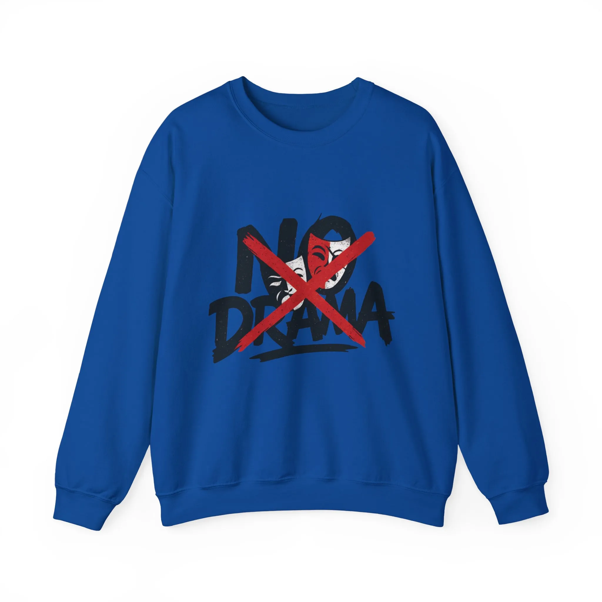 No Drama Crewneck Womens Sweatshirt, Cozy Sweatshirt, Relaxed Fit Pullover, Casual Gift for Friends, Everyday Comfort Apparel - Image 16