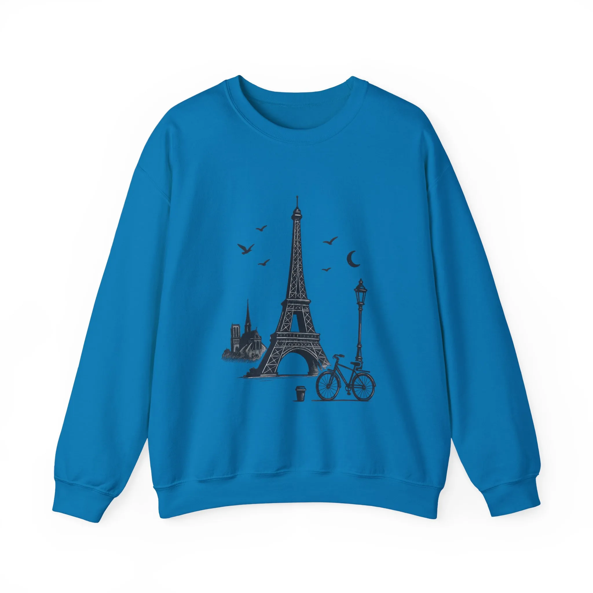 Vintage Parisian Crewneck Sweatshirt, Eiffel Tower Sweater, Cozy Travel Gift, Unisex Fashion, Casual Paris Sweatshirt - Image 25