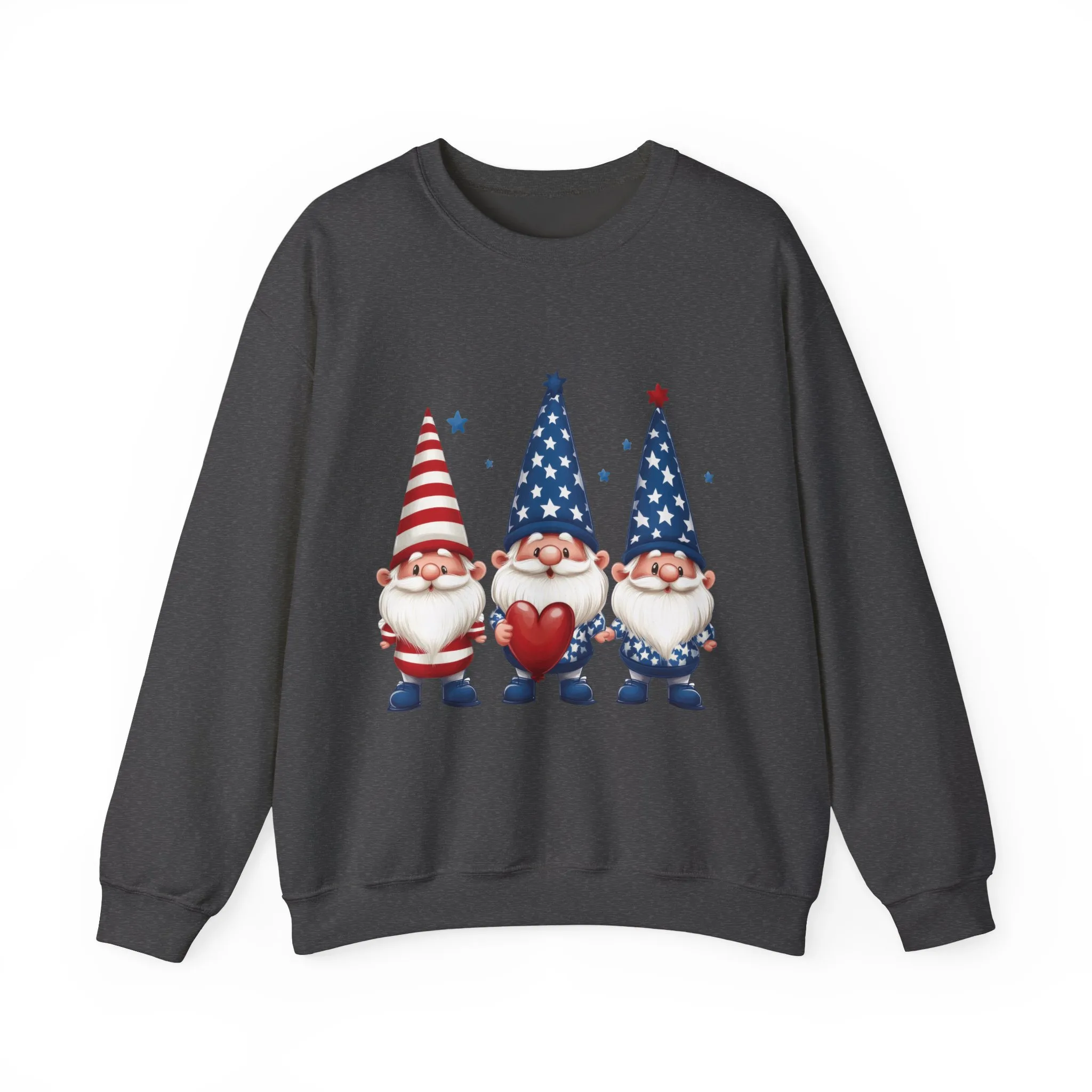 Patriotic Gnome Sweatshirt, Cozy Casual Wear for Independence Day, Gift for Gnome Lovers, 4th of July Apparel, All-Year Comfort - Image 16