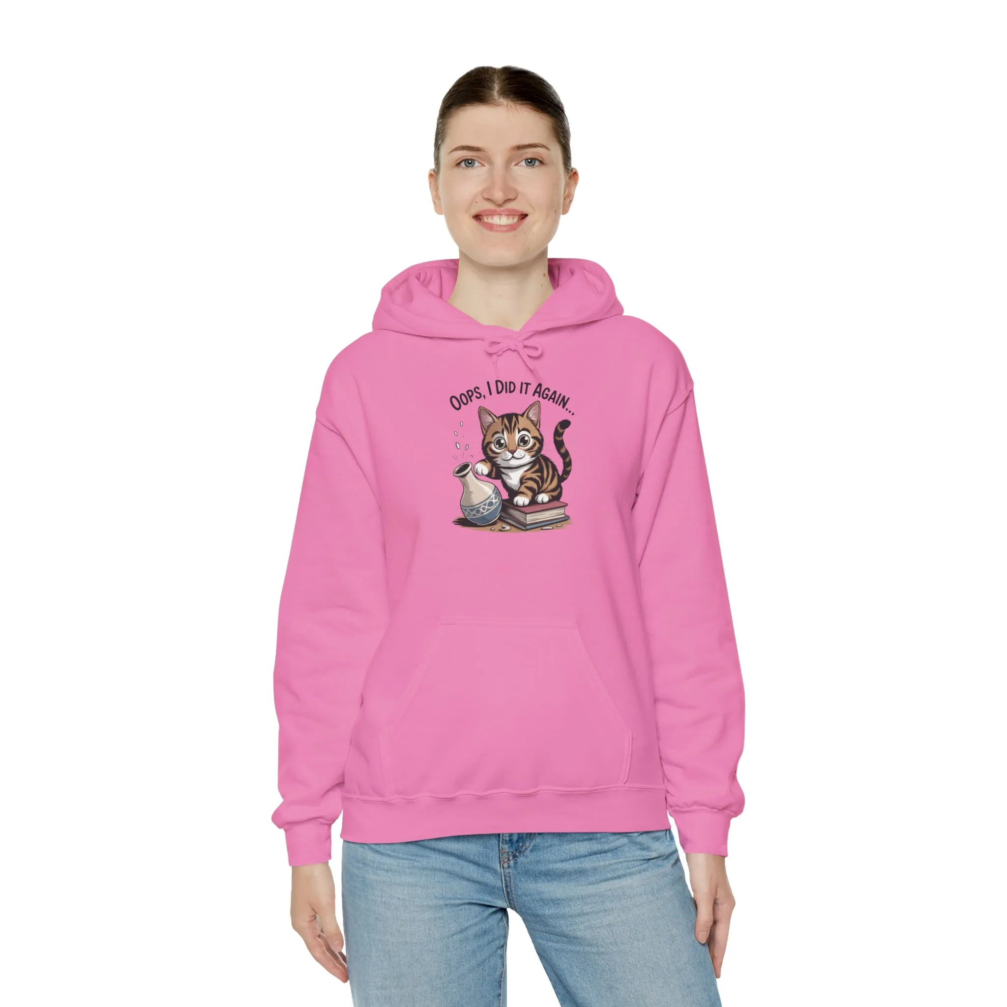 Cat Lover's Hoodie: Oops, I Did It Again, Funny Sweatshirt, Gifts for Animal Lovers, Cozy Hooded Sweatshirt, Pet Owner Apparel, Cute [...] - Image 52