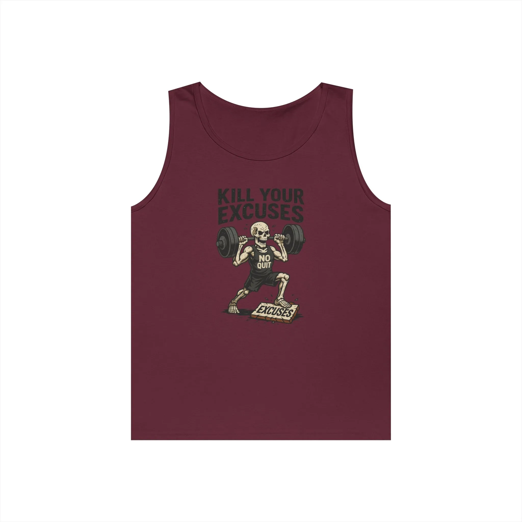 Mens Gym Tank Top, Funny Skeleton Workout Tank, No Quit Fitness Shirt, Motivational Exercise Tee for Gym Lovers, Fitness Gifts - Image 7
