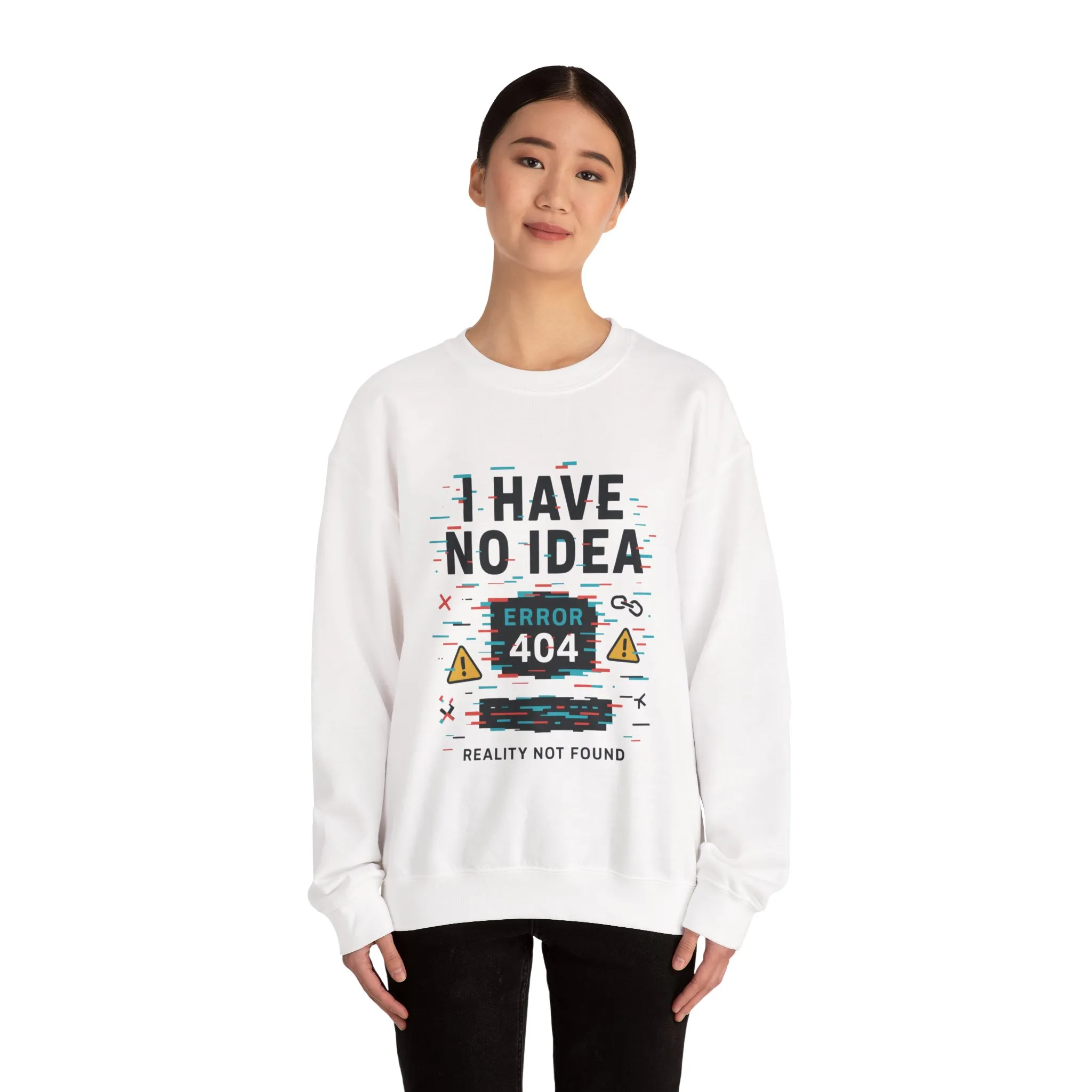 Error 404 Humor Crewneck Sweatshirt, Comfy Unisex Oversized Sweater, Fun Casual Wear, Tech Lover Gift, Everyday Loungewear - Image 6